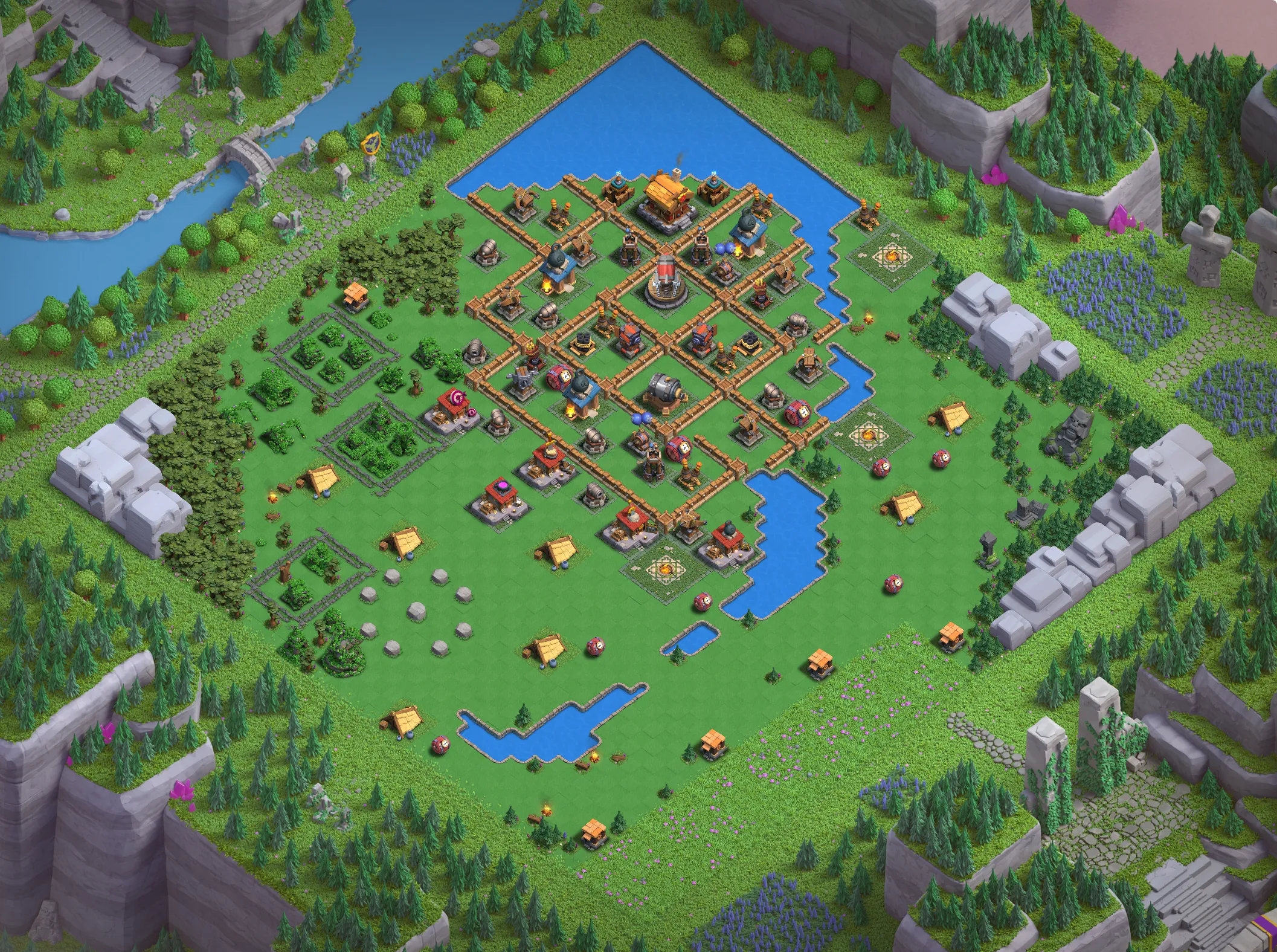 Barbarian Camp Level 3 layout - Strong Clash of Clans Capital District base with copy link Base #3