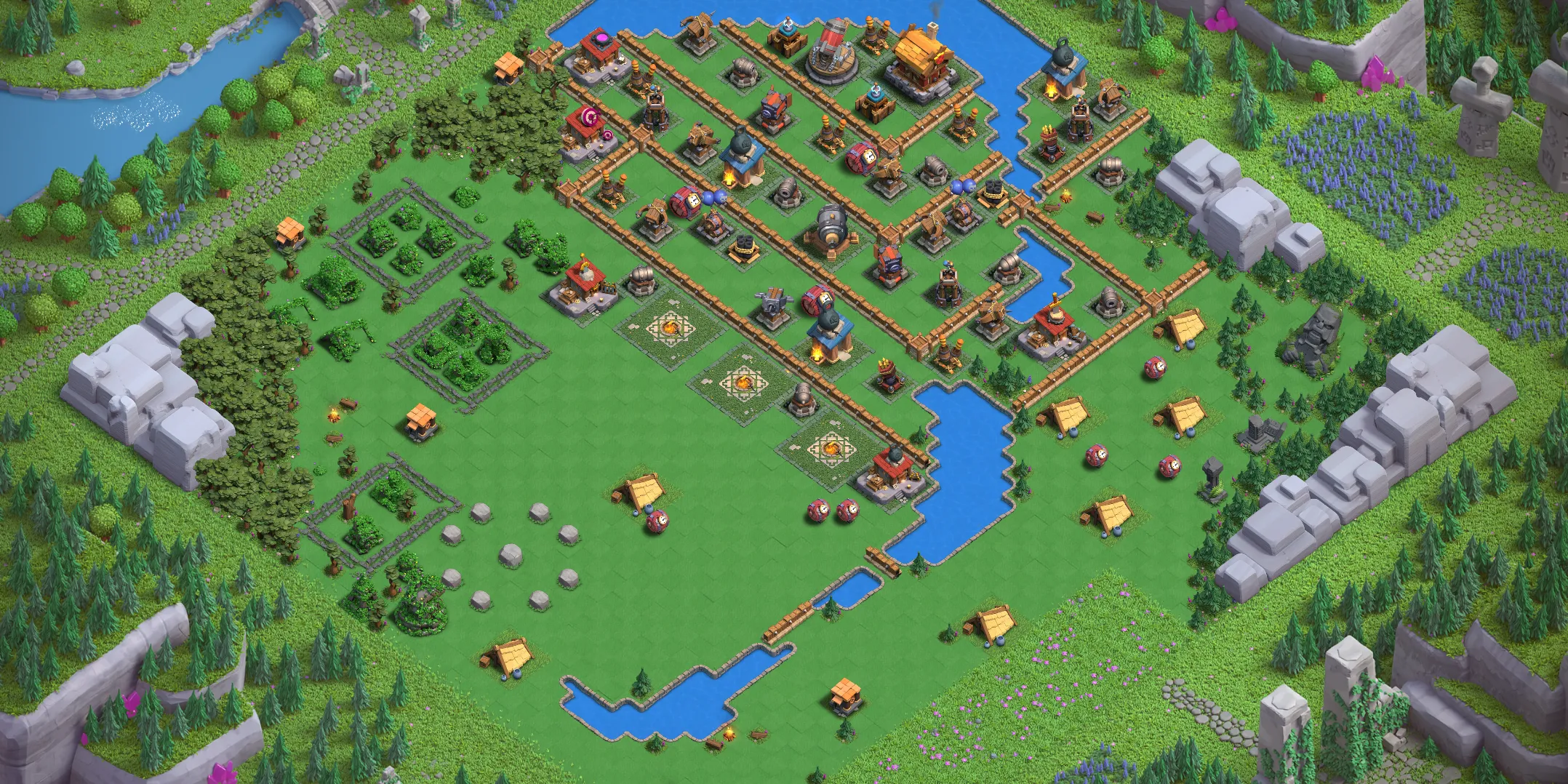 Barbarian Camp Level 3 layout - Strong Clash of Clans Capital District base with copy link Base no. 1