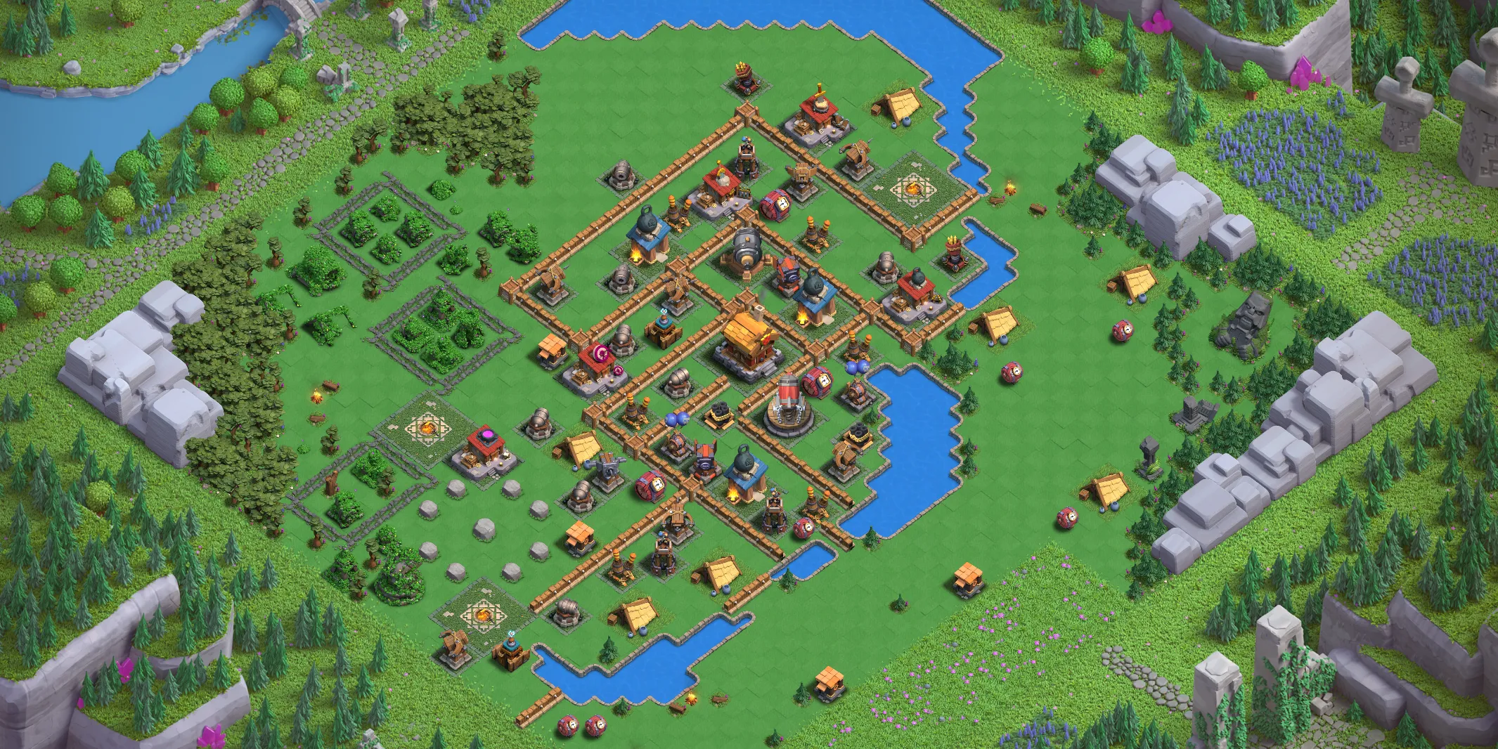 Barbarian Camp Level 3 layout - Strong Clash of Clans Capital District base with copy link Base no. 2