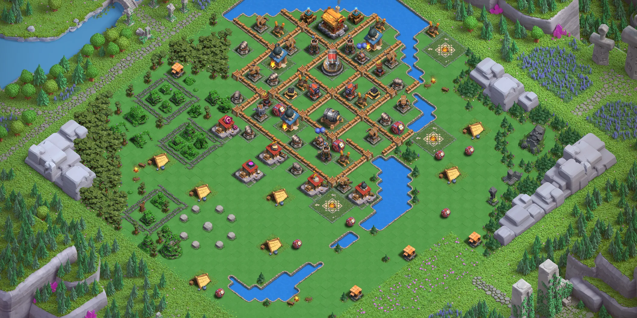 Barbarian Camp Level 3 layout - Strong Clash of Clans Capital District base with copy link Base no. 3