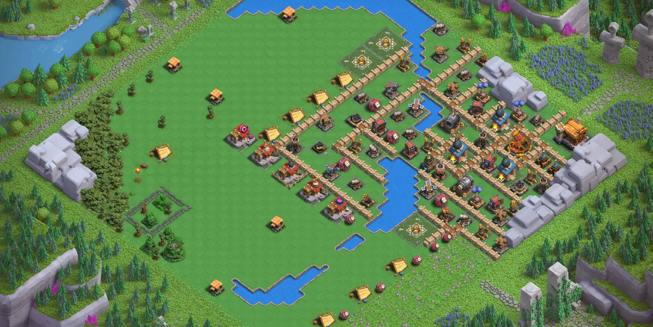 Barbarian Camp Level 4 layout - Strong Clash of Clans Capital District base with copy link Base no. 1