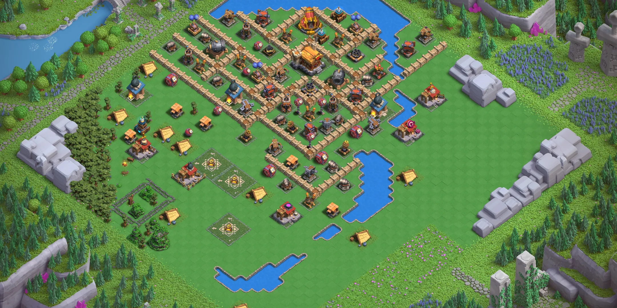 Barbarian Camp Level 4 layout - Strong Clash of Clans Capital District base with copy link Base no. 2
