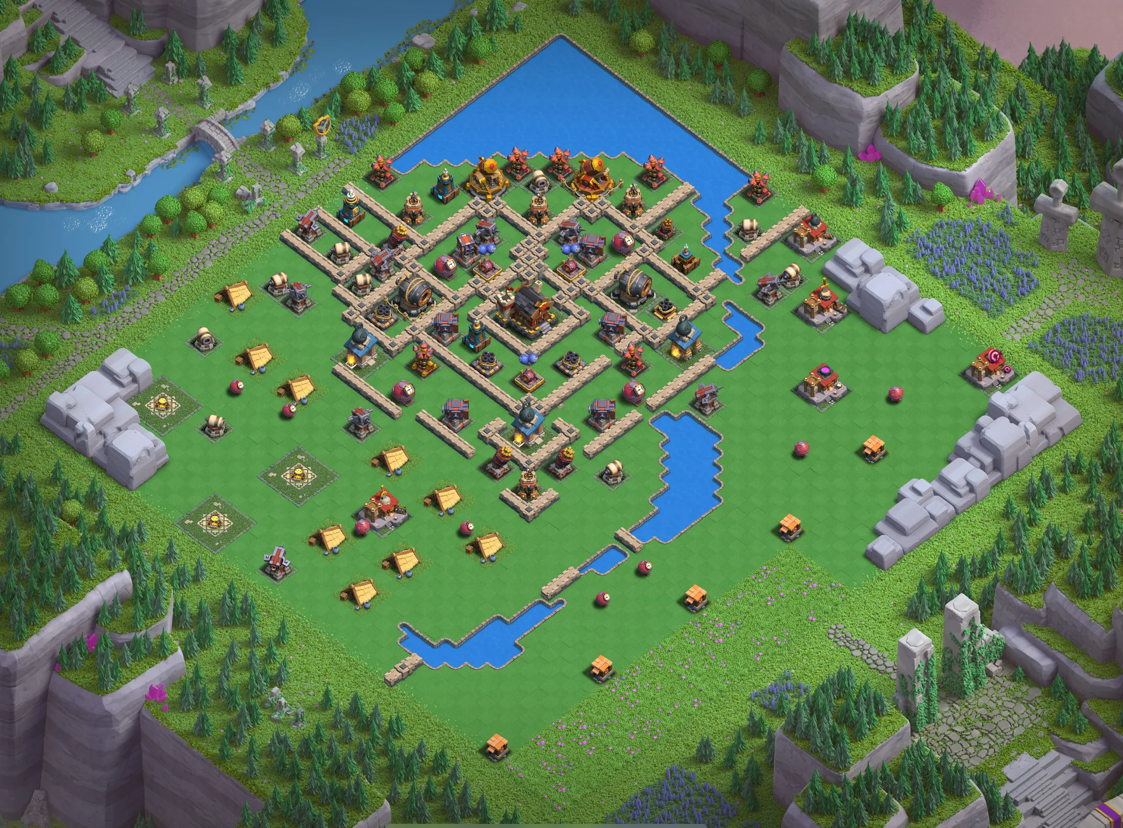 Barbarian Camp Level 5 layout - Strong Clash of Clans Capital District base with copy link Base #1