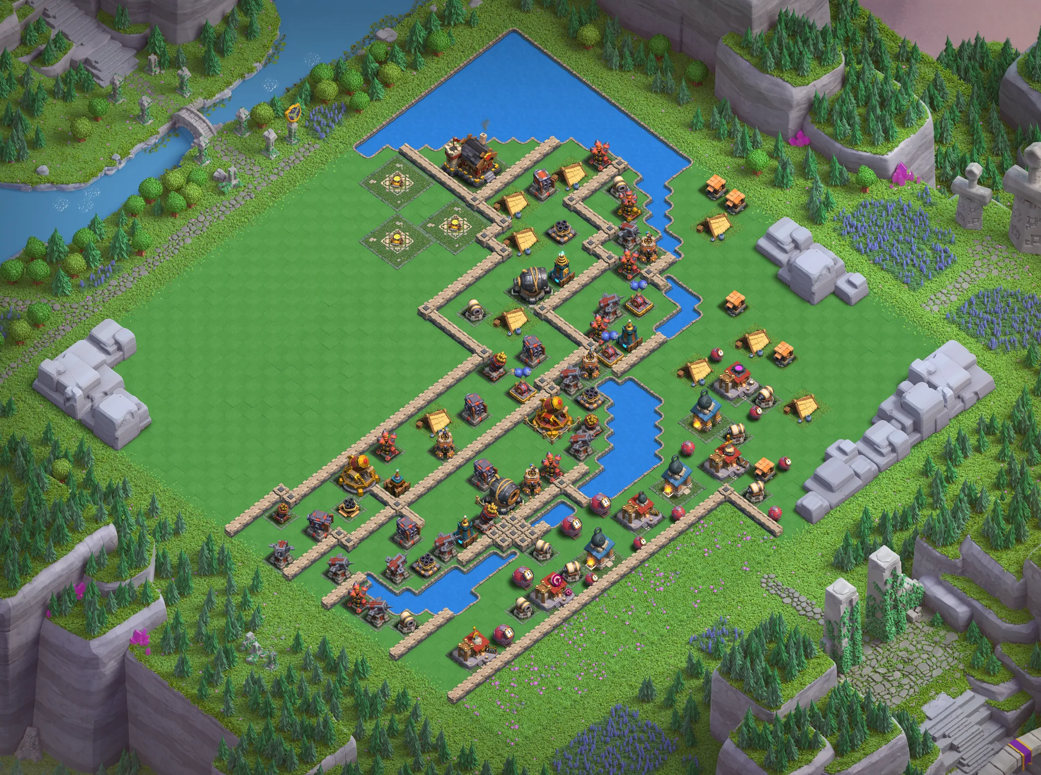 Barbarian Camp Level 5 layout - Strong Clash of Clans Capital District base with copy link Base #2