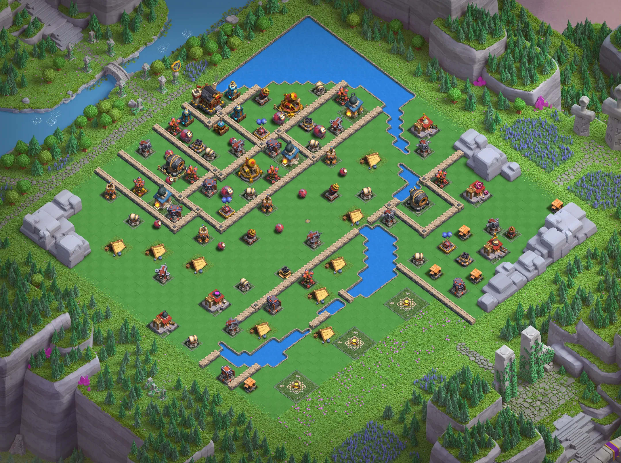 Barbarian Camp Level 5 layout - Strong Clash of Clans Capital District base with copy link Base #3
