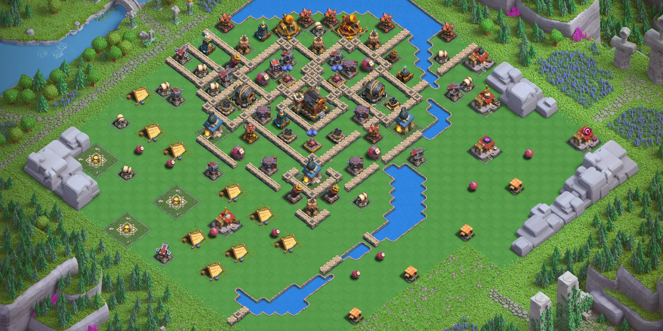 Best Barbarian Camp Level 5 Layout - Clash of Clans Capital District Design Base no. 1 Barbarian Camp Level 5 layout - Strong Clash of Clans Capital District base with copy link Base no. 1