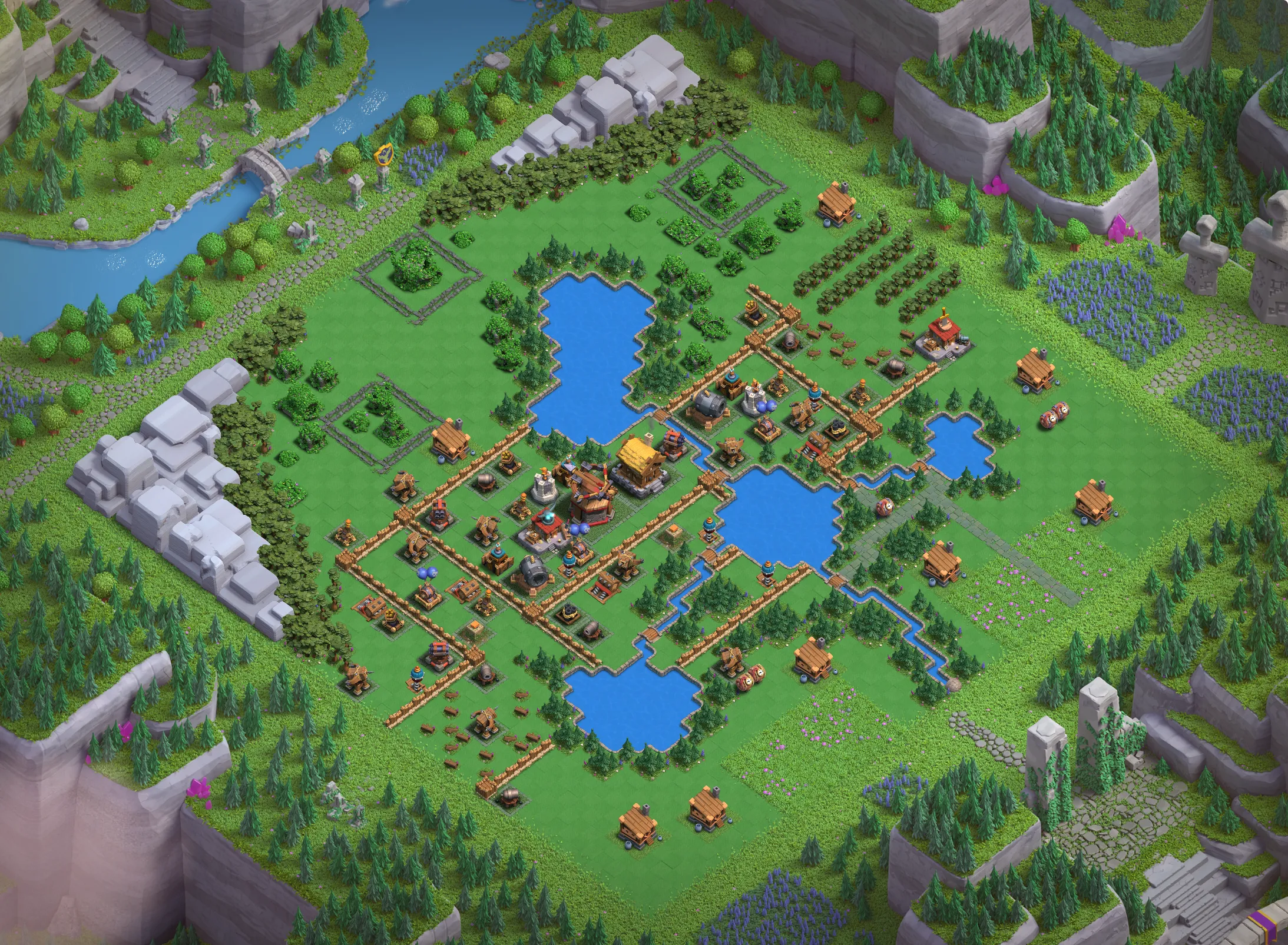 Builders Workshop Level 2 layout - Strong Clash of Clans Capital District base with copy link Base #1