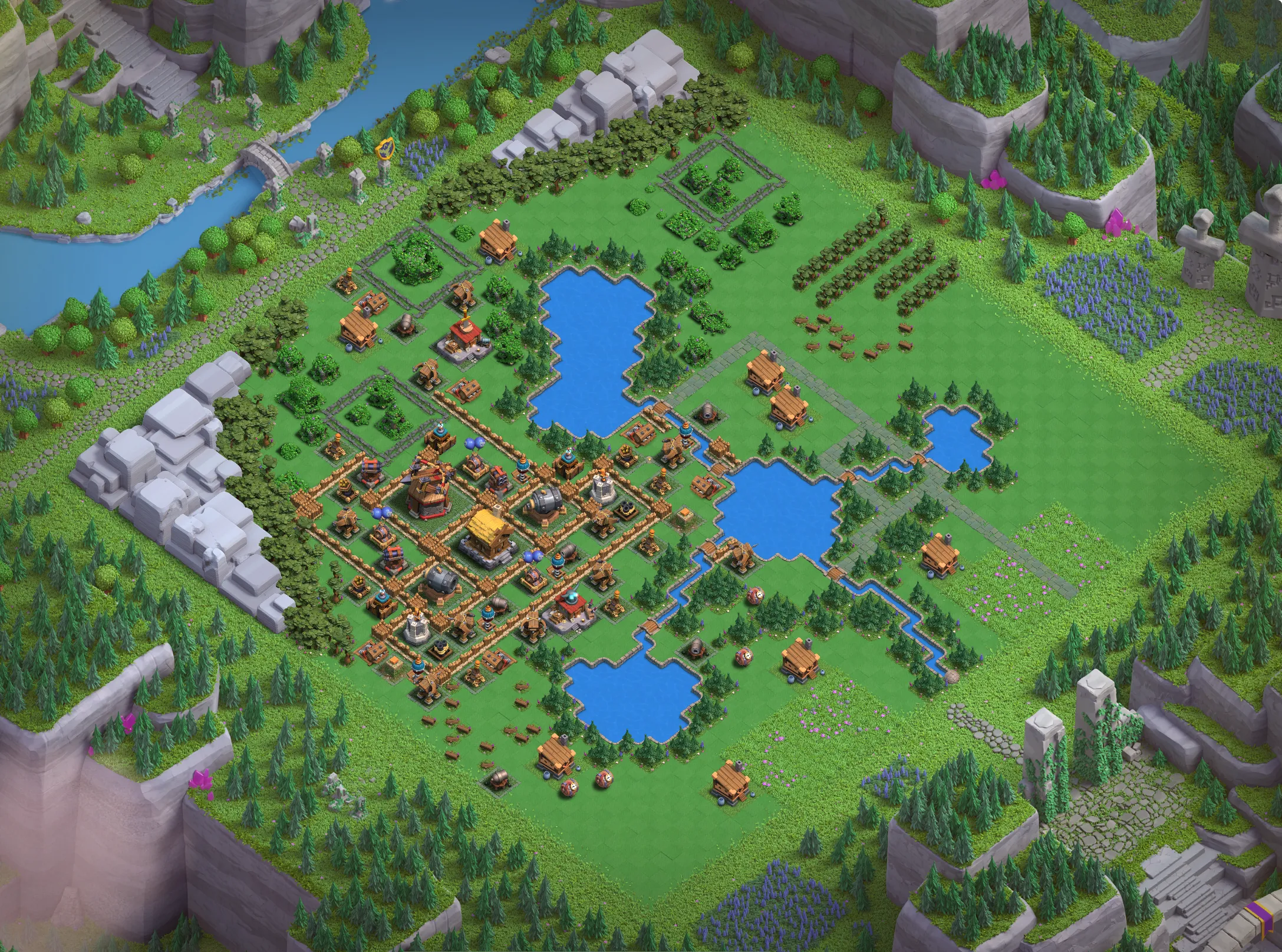 Builders Workshop Level 2 layout - Strong Clash of Clans Capital District base with copy link Base #2