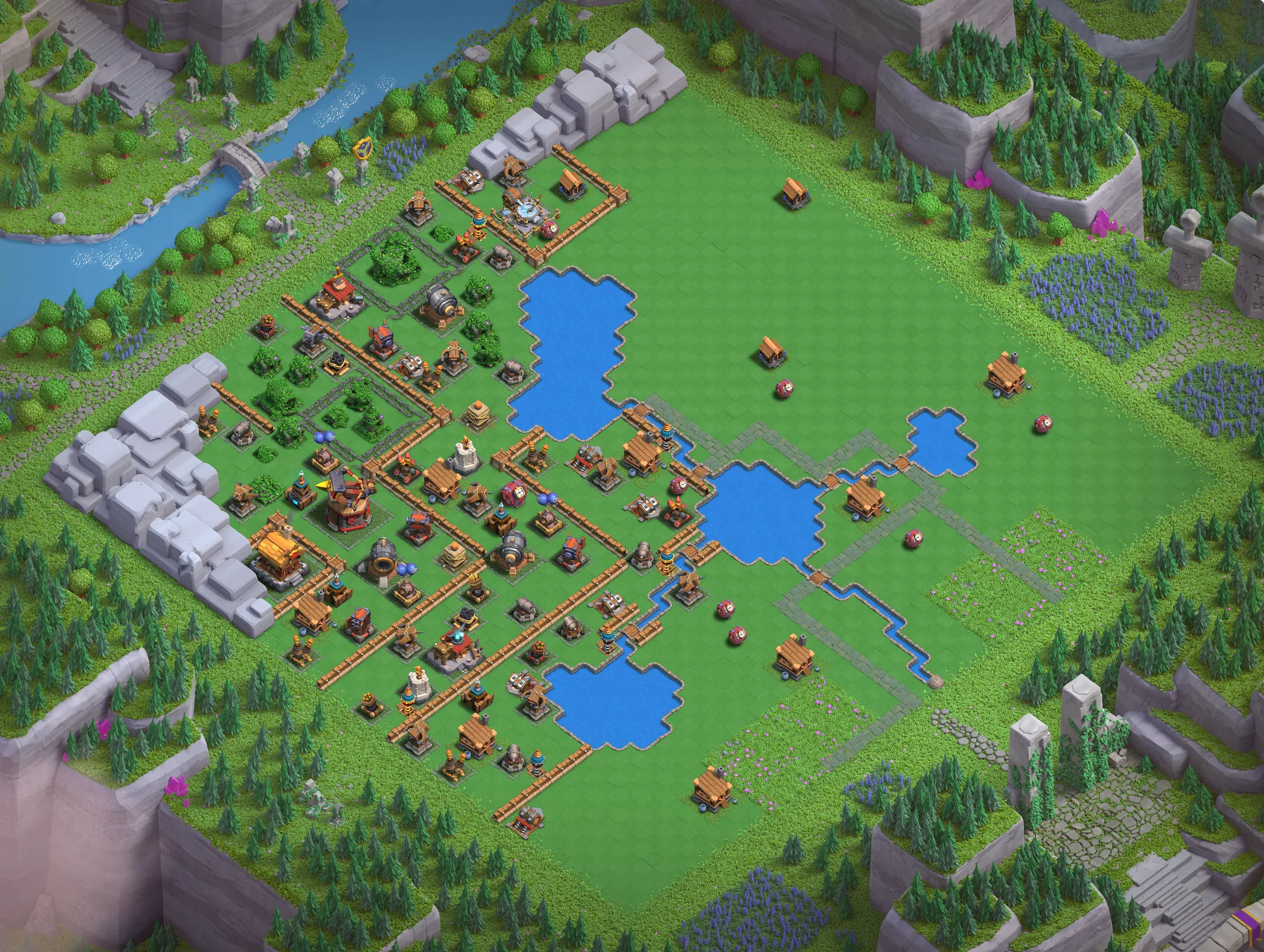 Builders Workshop Level 3 layout - Strong Clash of Clans Capital District base with copy link Base #2