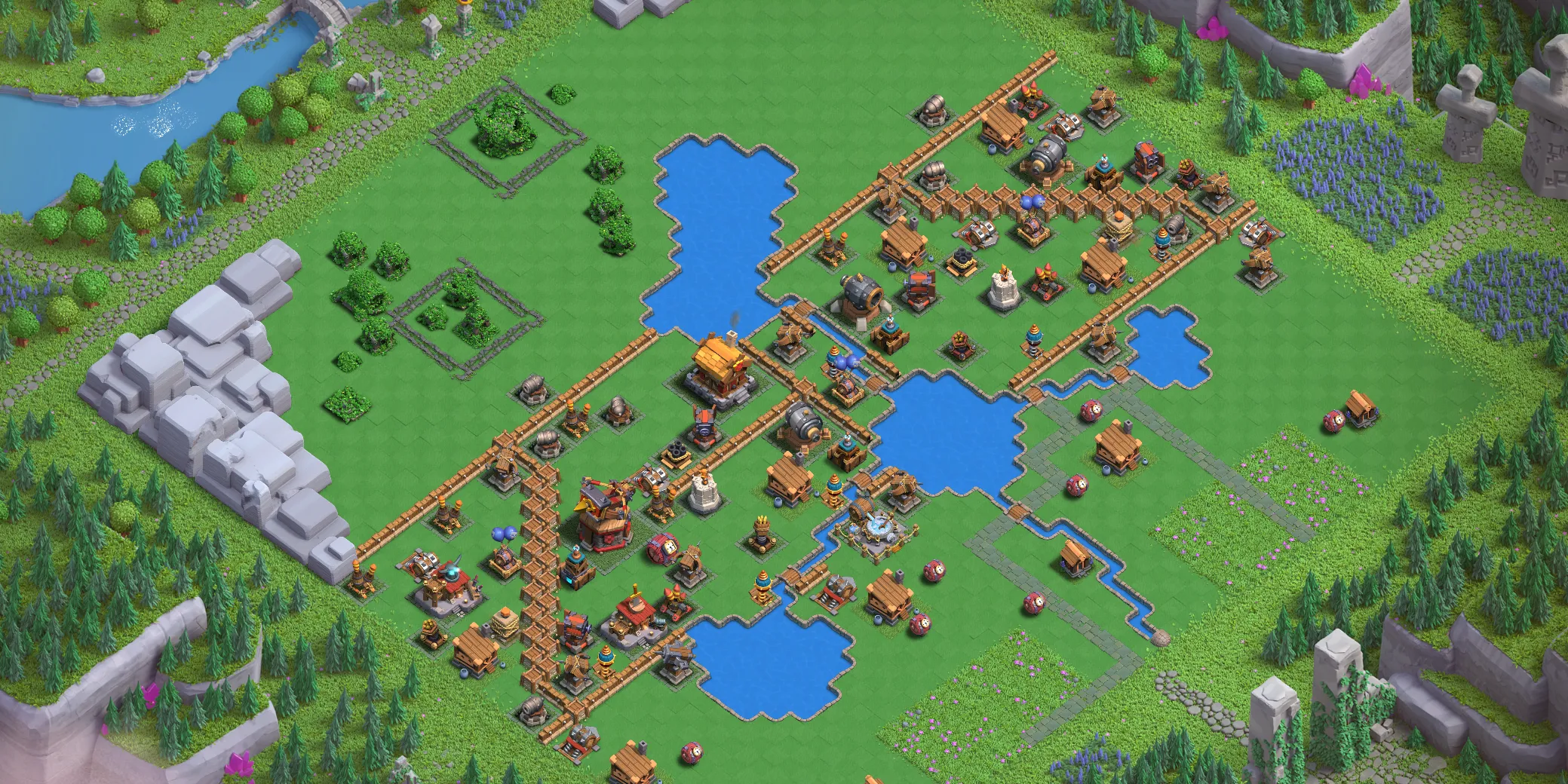 Builders Workshop Level 3 layout - Strong Clash of Clans Capital District base with copy link Base no. 1