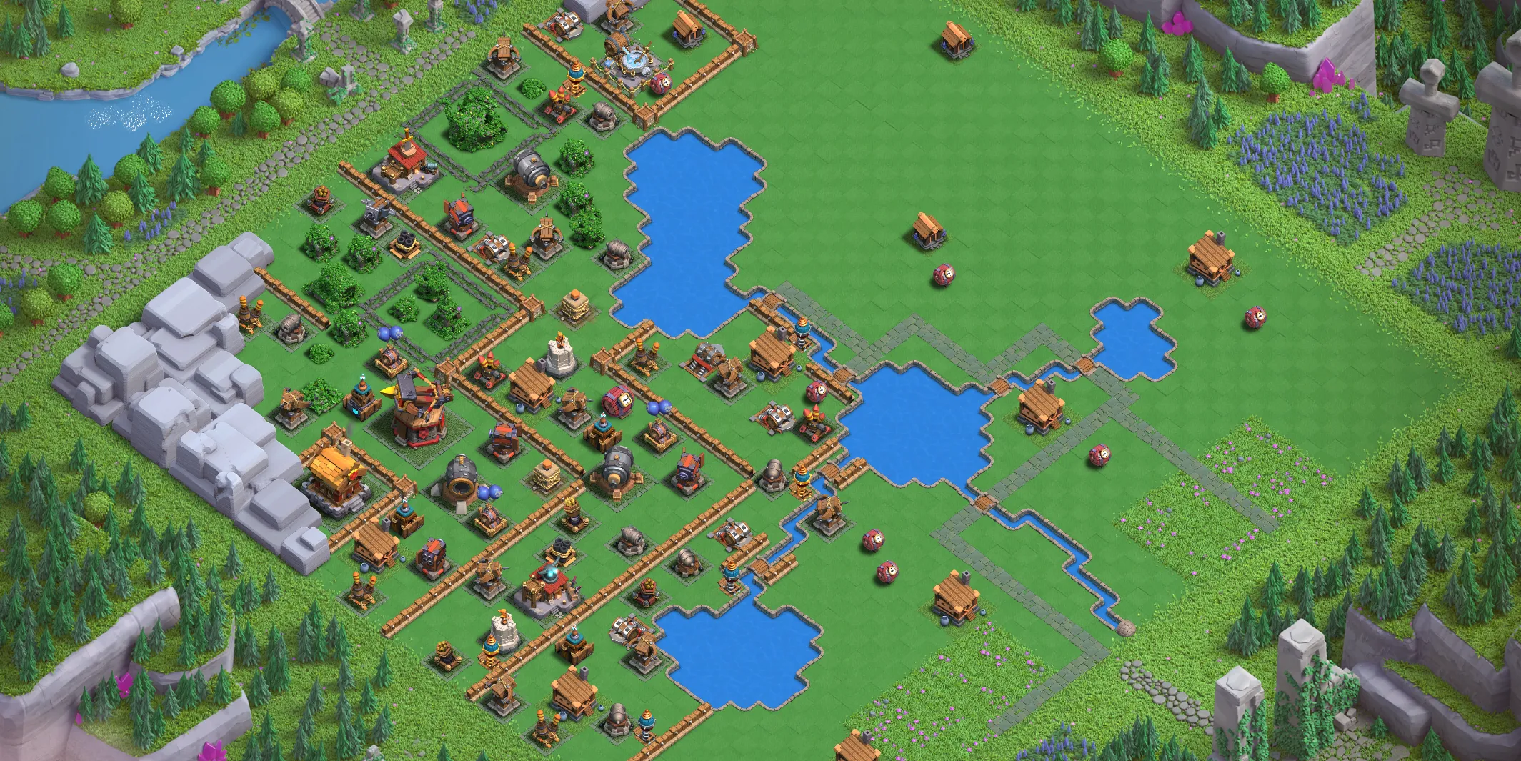 Builders Workshop Level 3 layout - Strong Clash of Clans Capital District base with copy link Base no. 2