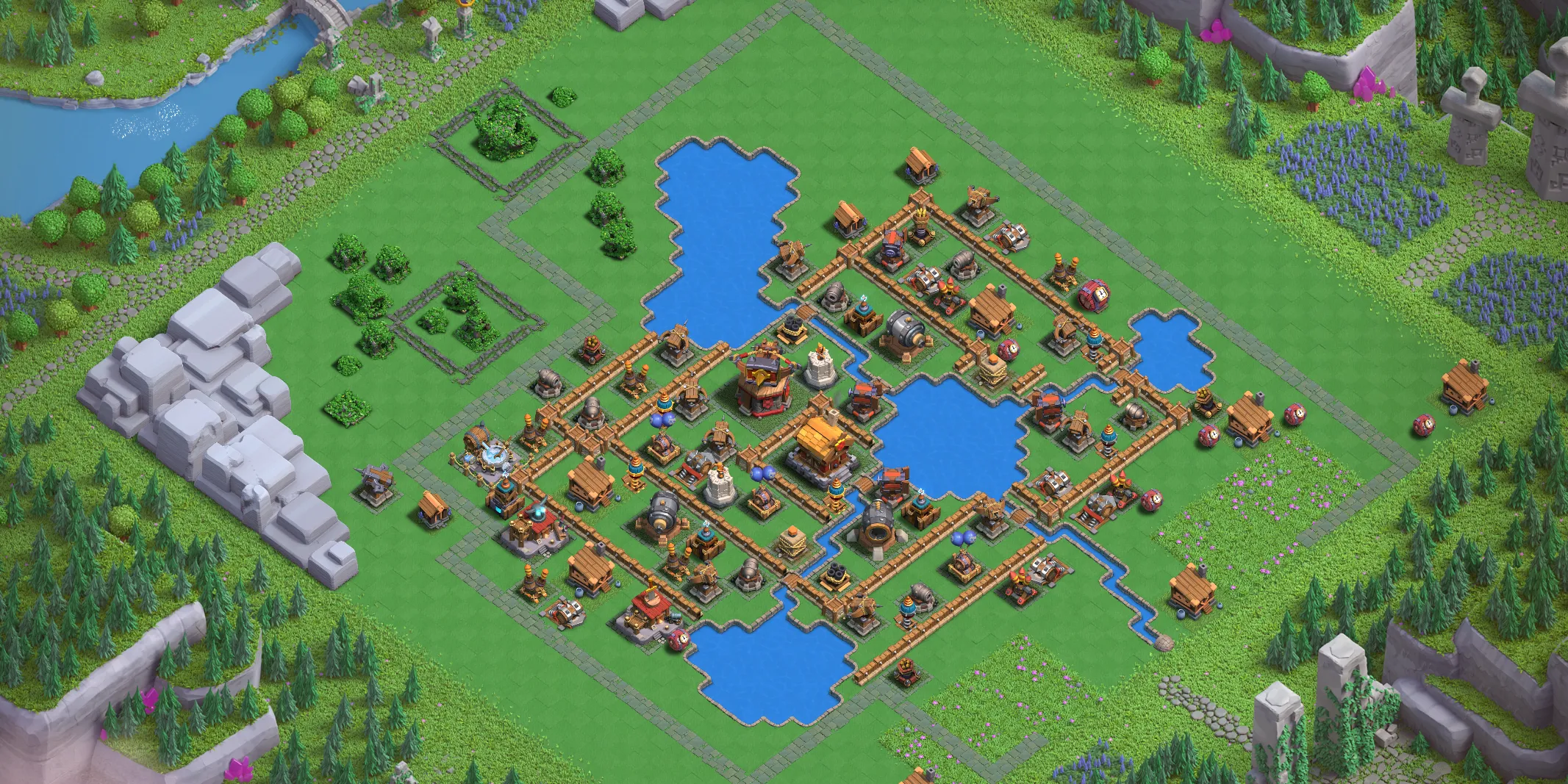 Builders Workshop Level 3 layout - Strong Clash of Clans Capital District base with copy link Base no. 3