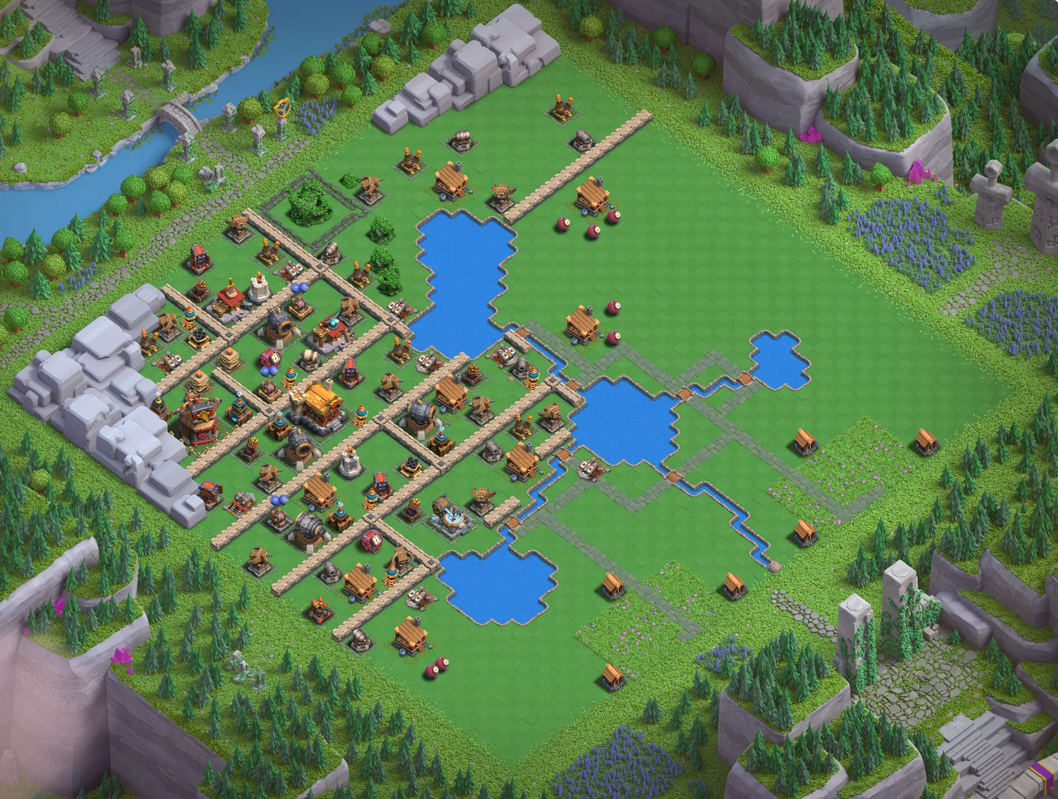 Builders Workshop Level 4 layout - Strong Clash of Clans Capital District base with copy link Base #1