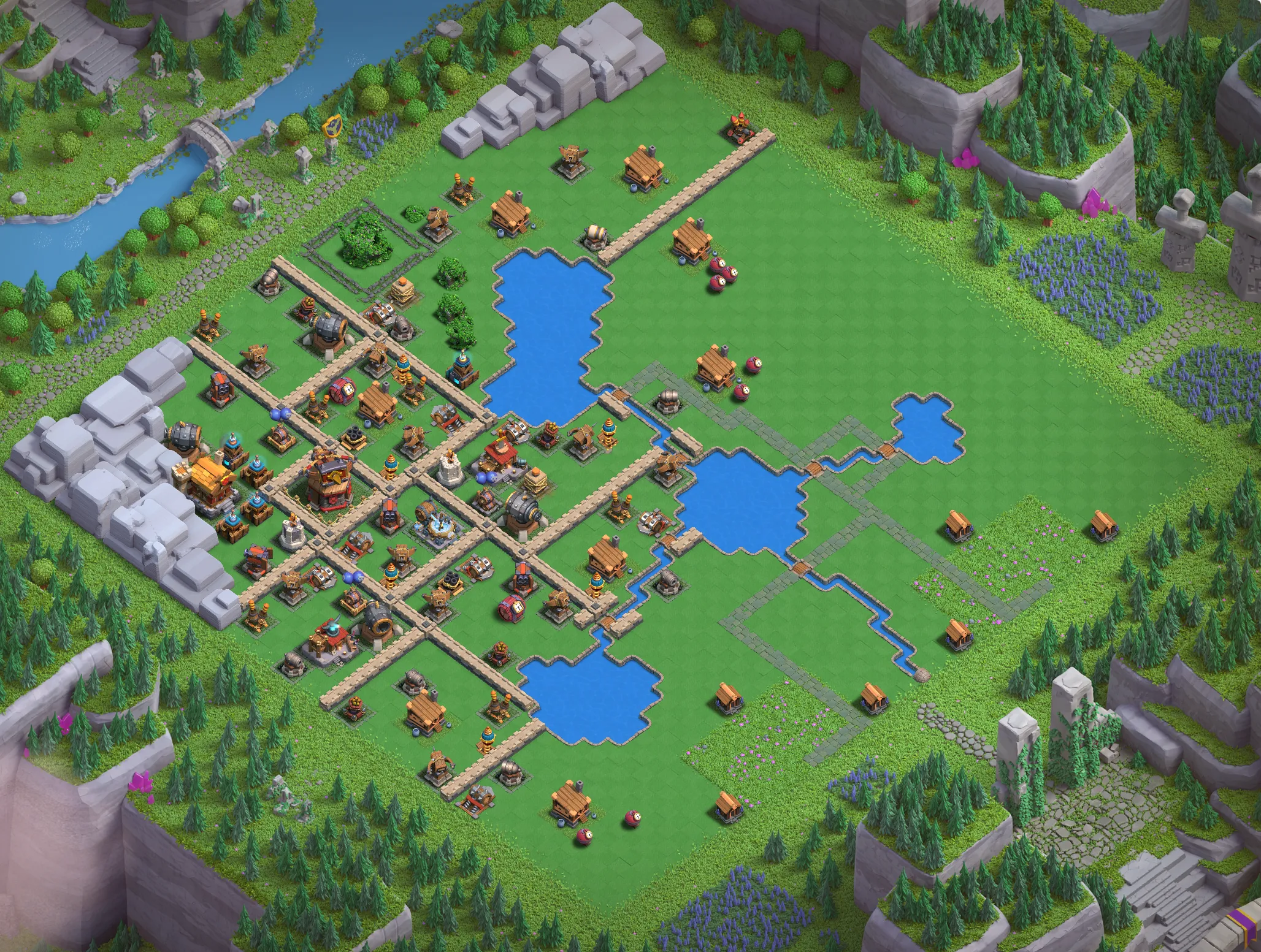 Builders Workshop Level 4 layout - Strong Clash of Clans Capital District base with copy link Base #2