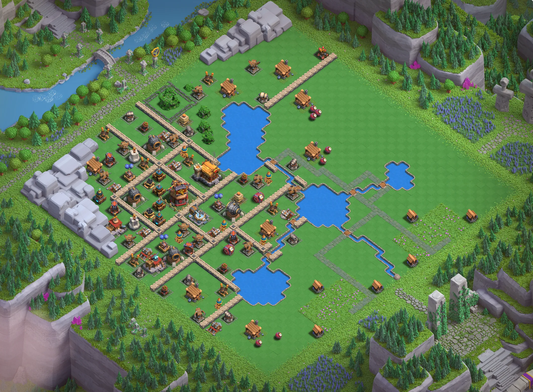 Builders Workshop Level 4 layout - Strong Clash of Clans Capital District base with copy link Base #3