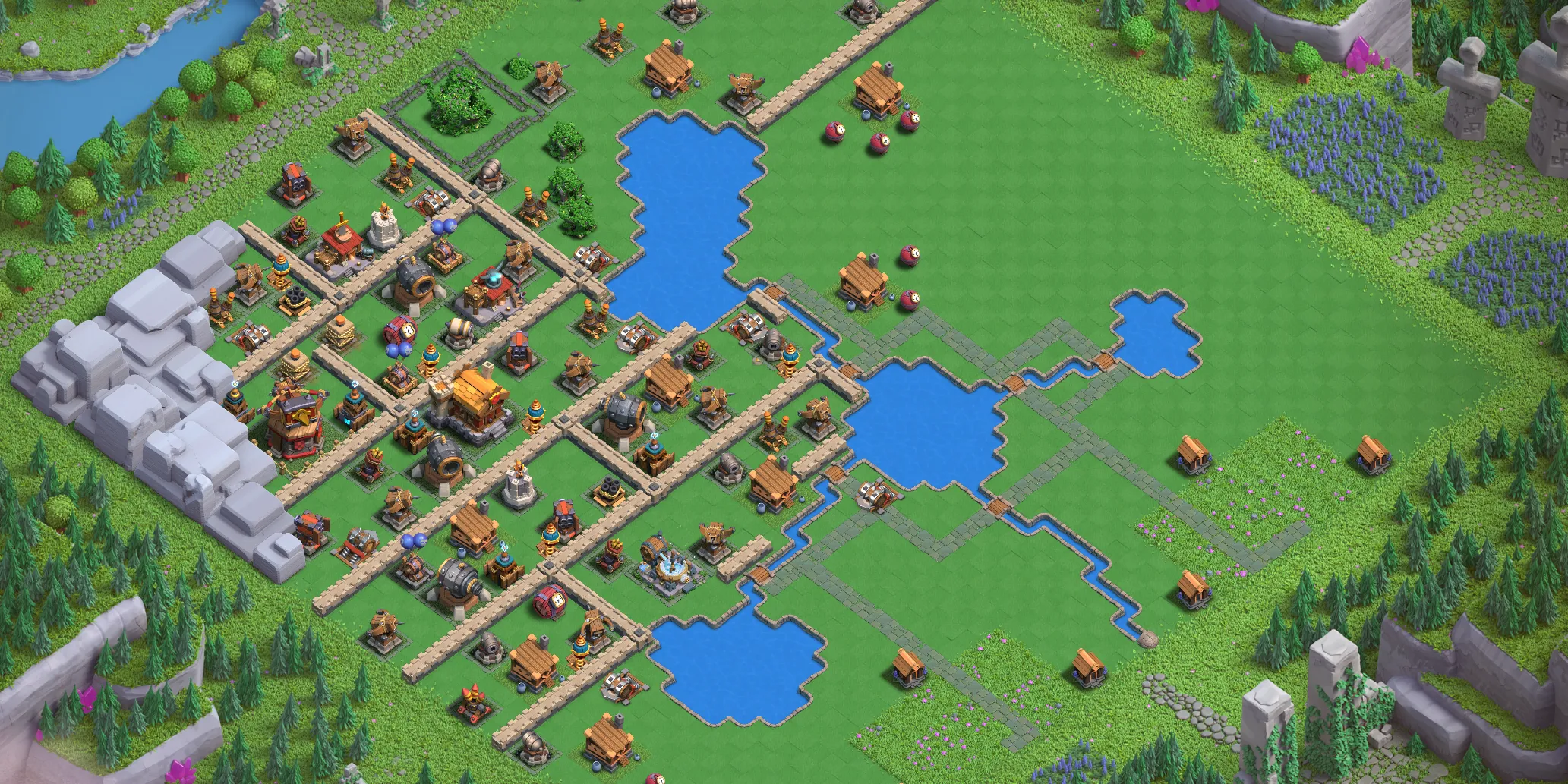 Builders Workshop Level 4 layout - Strong Clash of Clans Capital District base with copy link Base no. 1