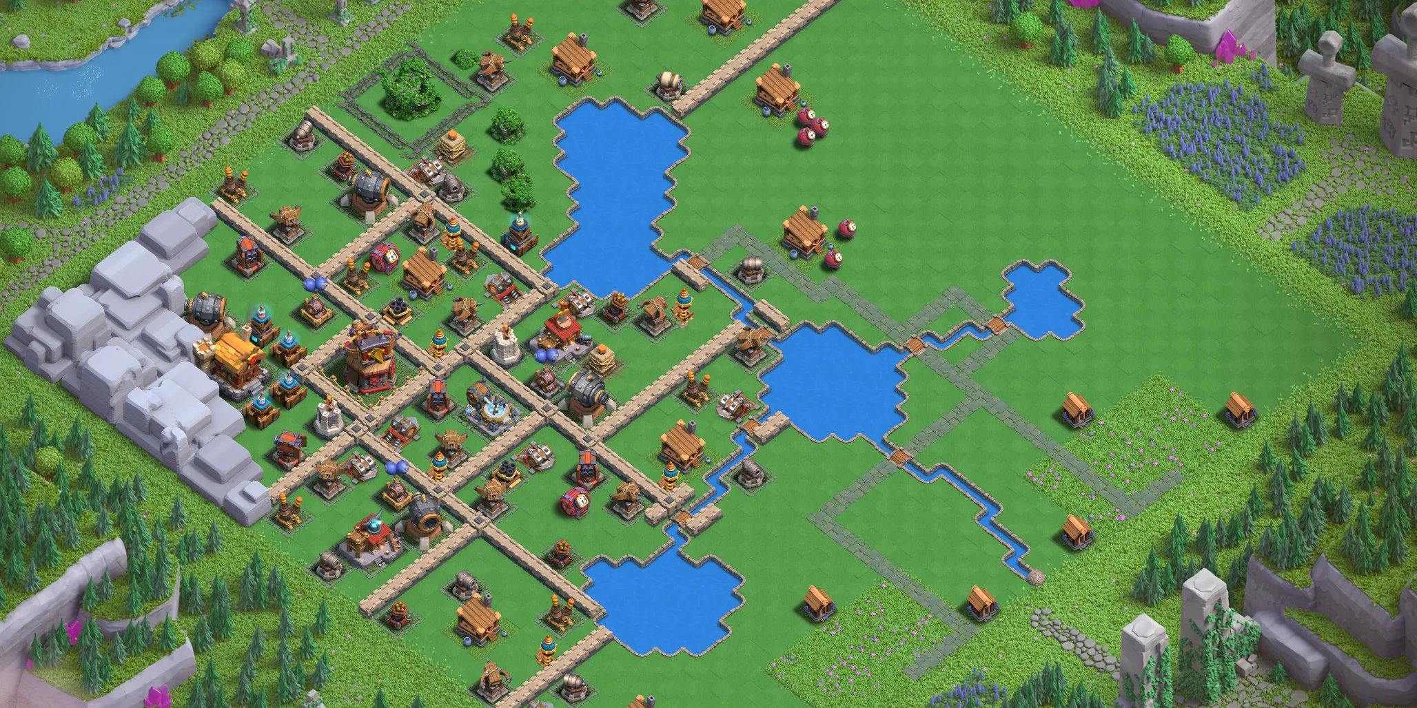 Builders Workshop Level 4 layout - Strong Clash of Clans Capital District base with copy link Base no. 2