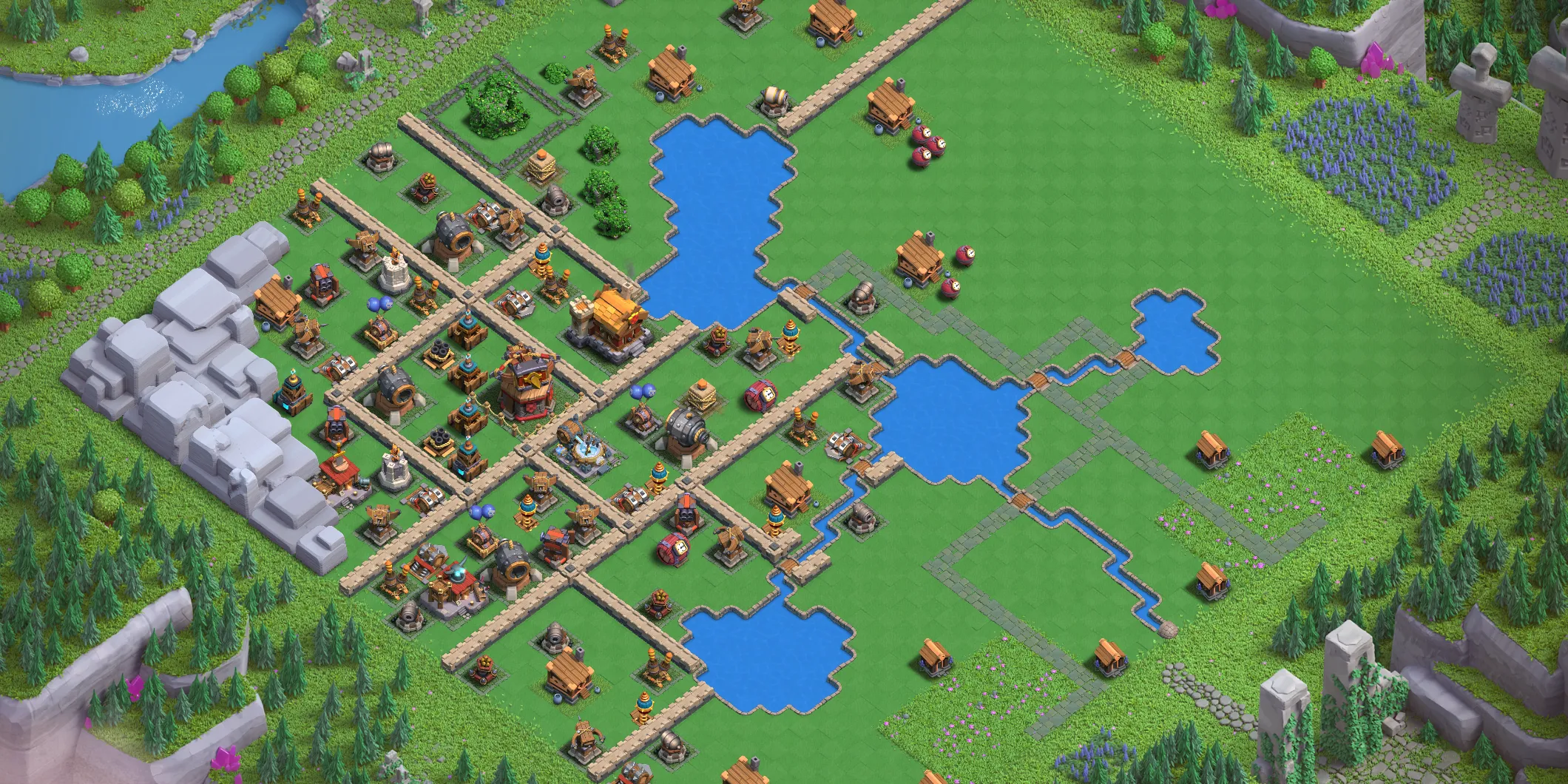 Builders Workshop Level 4 layout - Strong Clash of Clans Capital District base with copy link Base no. 3