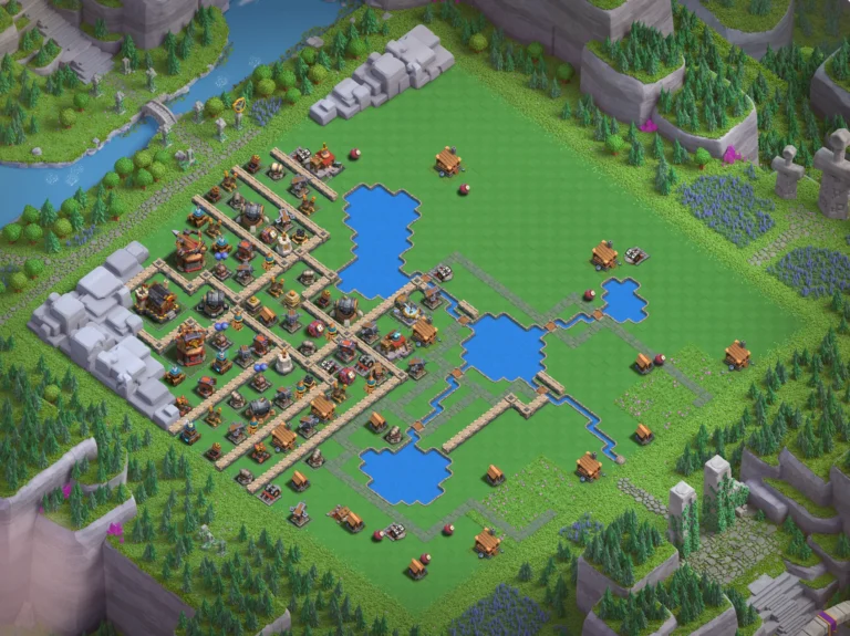 Best Builders Workshop Level 5 Layout - Clash of Clans Capital District Base Designs, Base #01