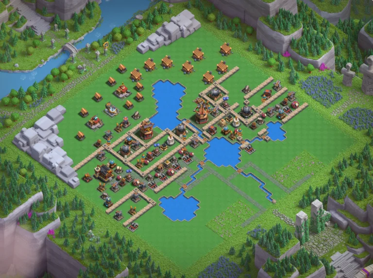 Best Builders Workshop Level 5 Layout - Clash of Clans Capital District Base Designs, Base #02