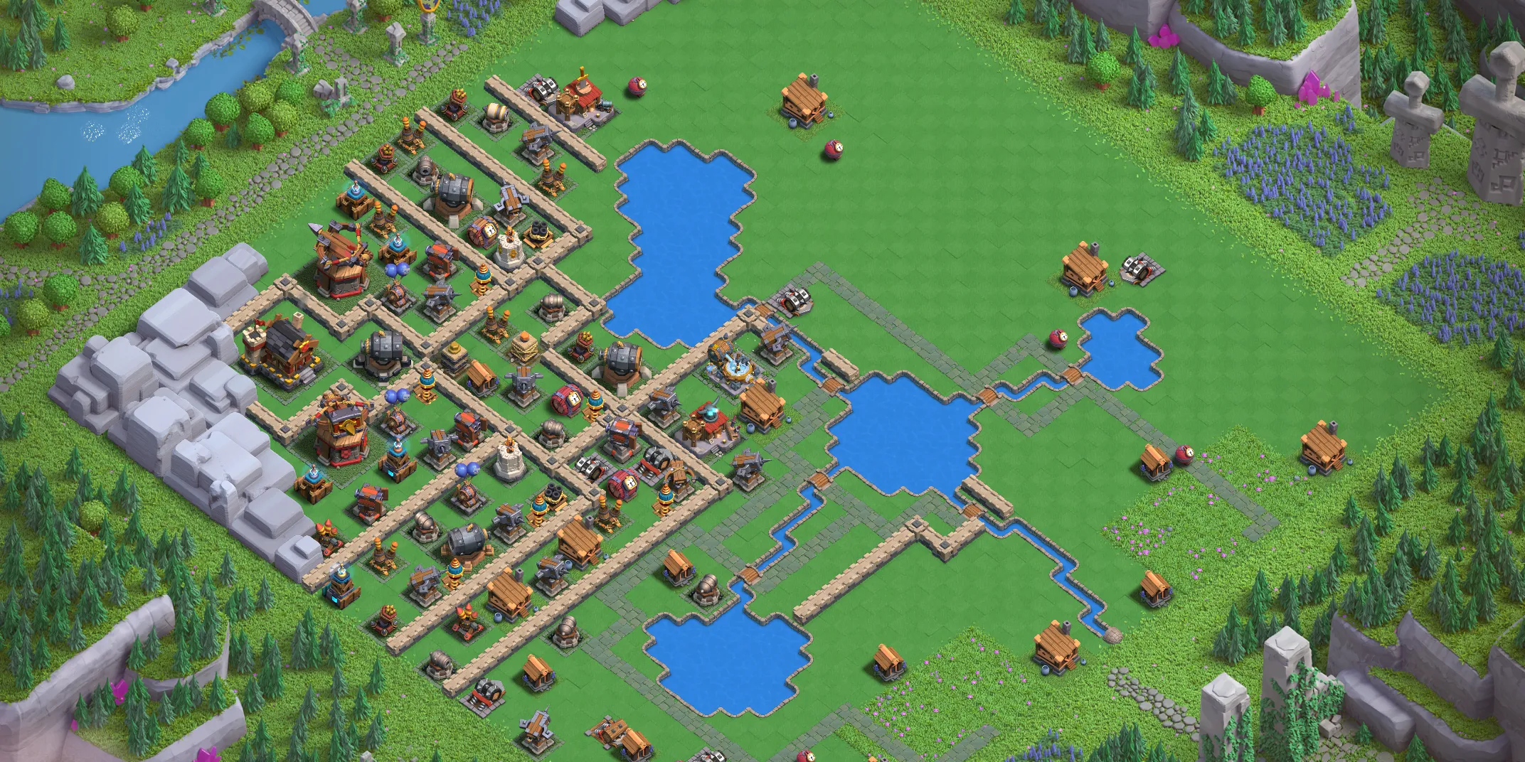 Builders Workshop Level 5 layout - Strong Clash of Clans Capital District base with copy link Base no. 1