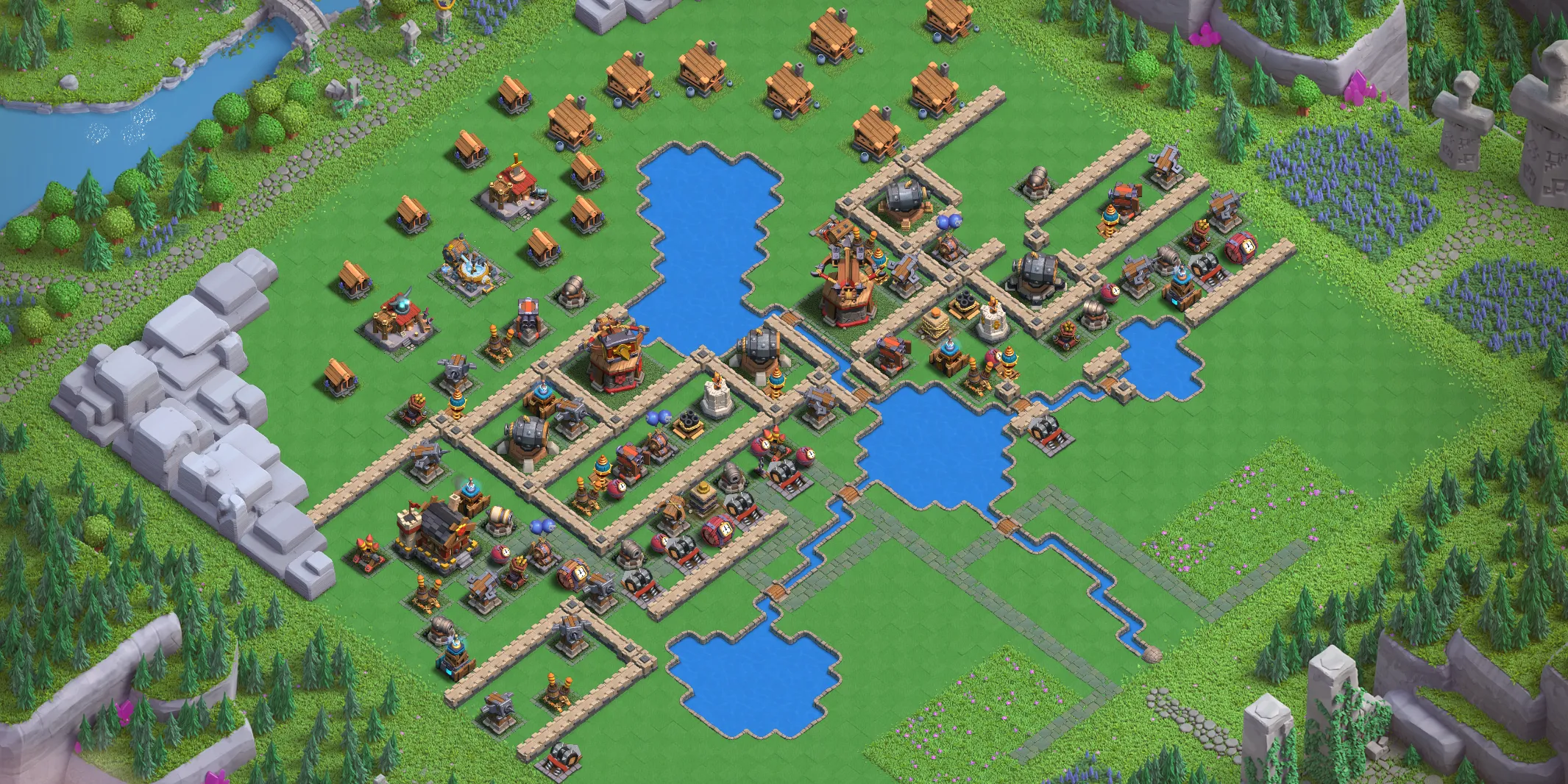 Builders Workshop Level 5 layout - Strong Clash of Clans Capital District base with copy link Base no. 2