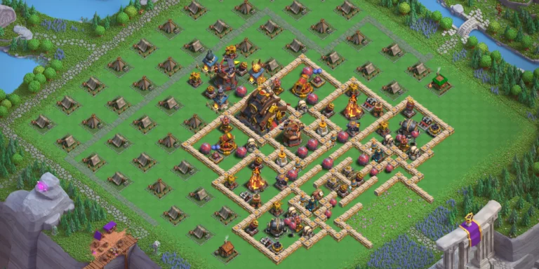 Best Capital Peak Level 10 Layout - Clash of Clans Capital District Base Designs, Base #03