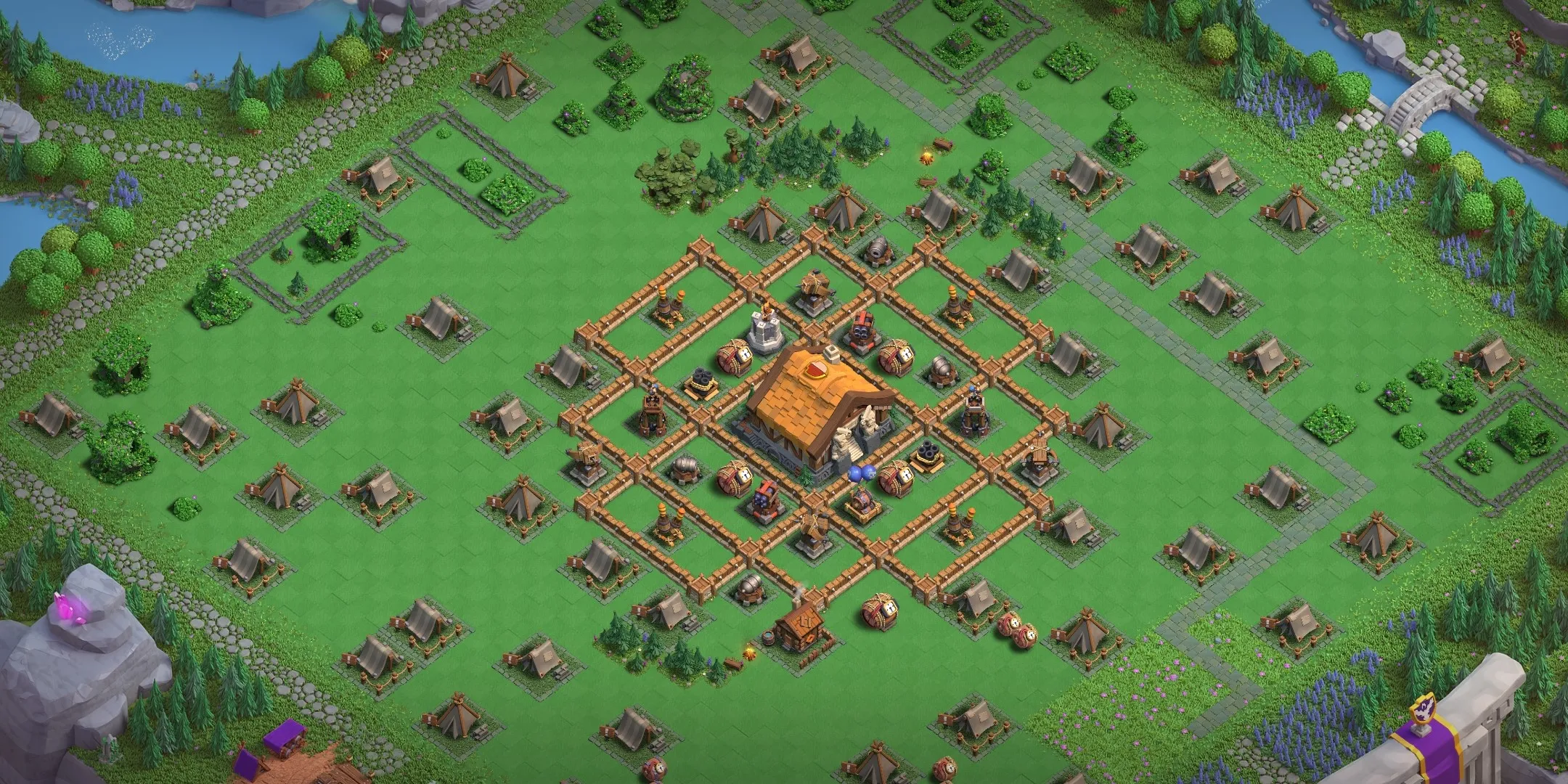 Best Capital Peak Level 3 Base Layout - Clash of Clans Capital Hall 3 Design Base no. 3