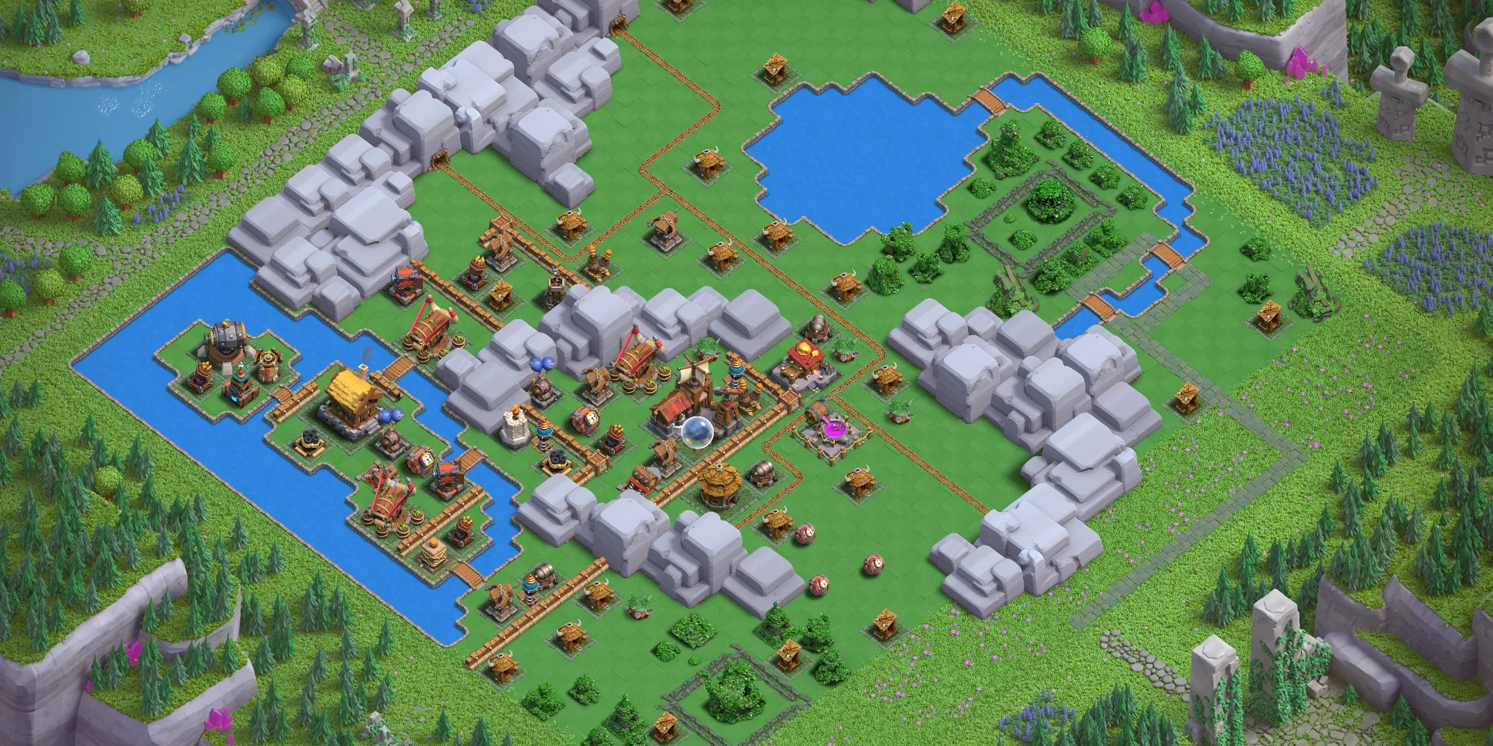 Goblin Mines Level 2 layout - Strong Clash of Clans Capital District base with copy link Base no. 3