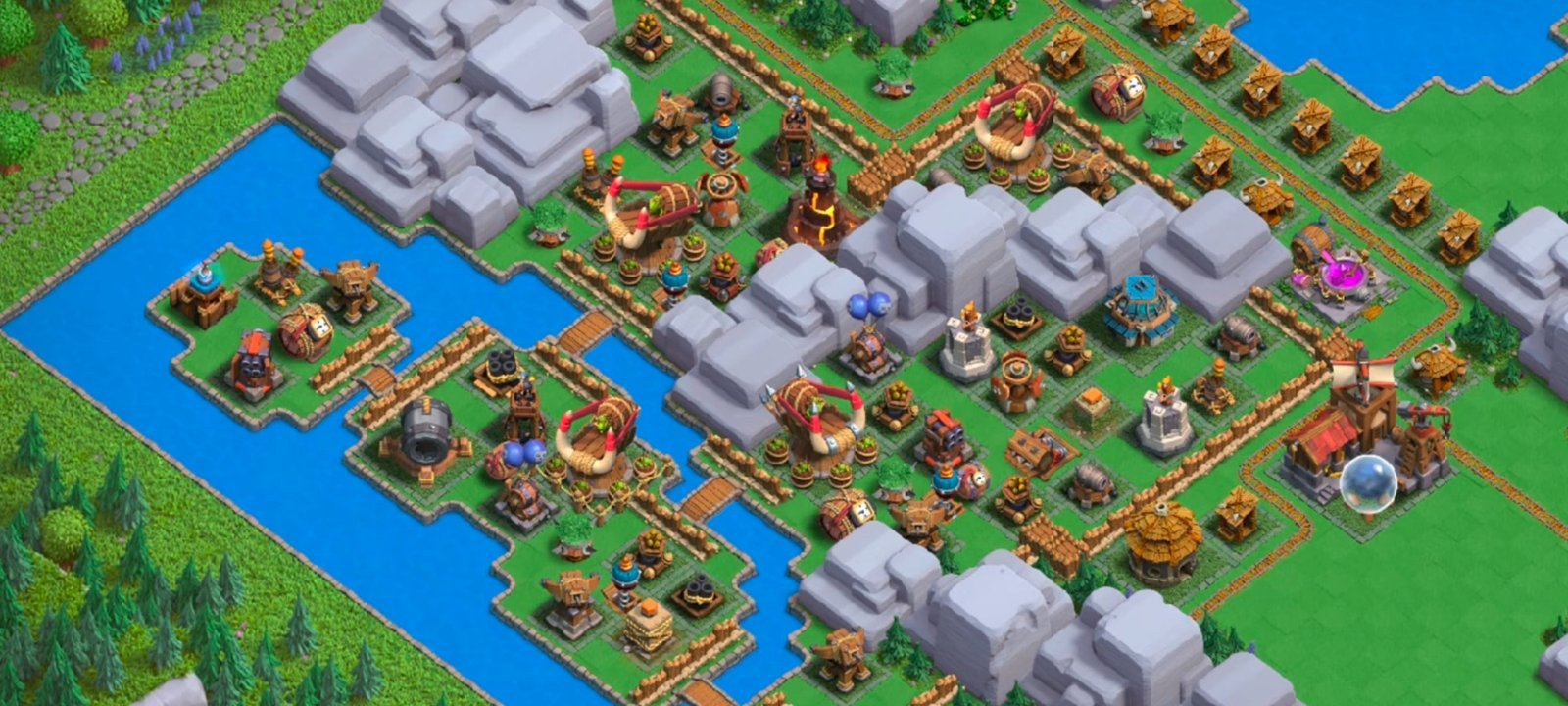 Goblin Mines Level 3 layout - Strong Clash of Clans Capital District base with copy link Base #1