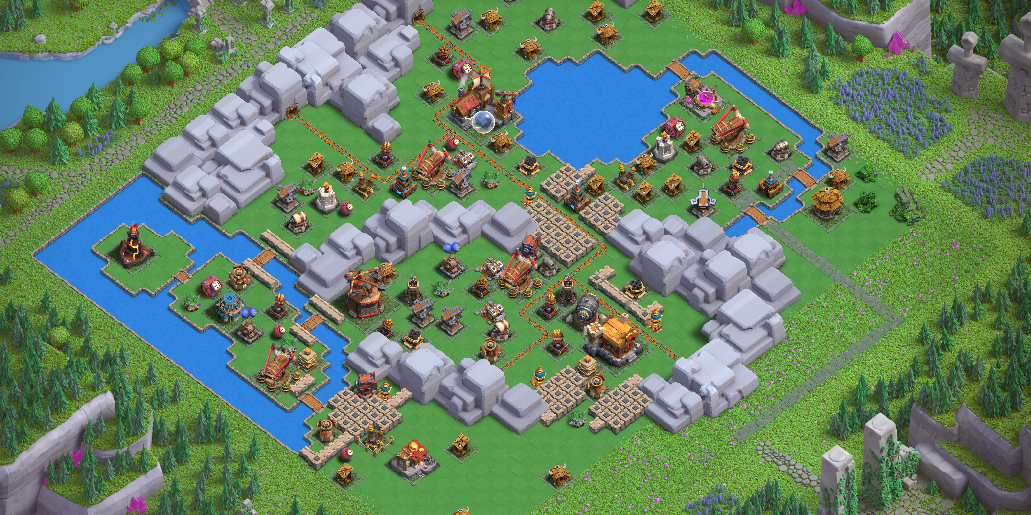 Goblin Mines Level 4 layout - Strong Clash of Clans Capital District base with copy link Base no. 3