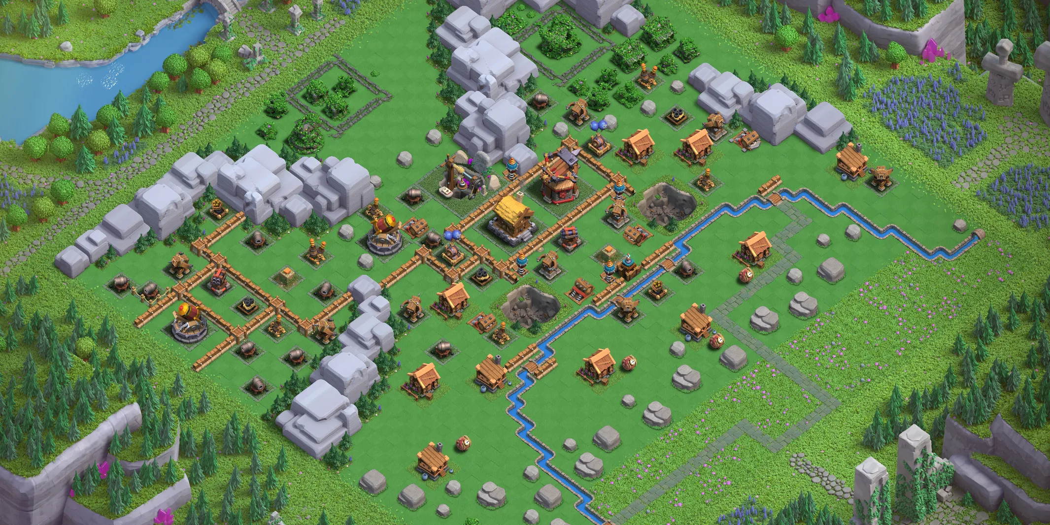 Golem Quarry Level 2 layout - Strong Clash of Clans Capital District base with copy link Base no. 1