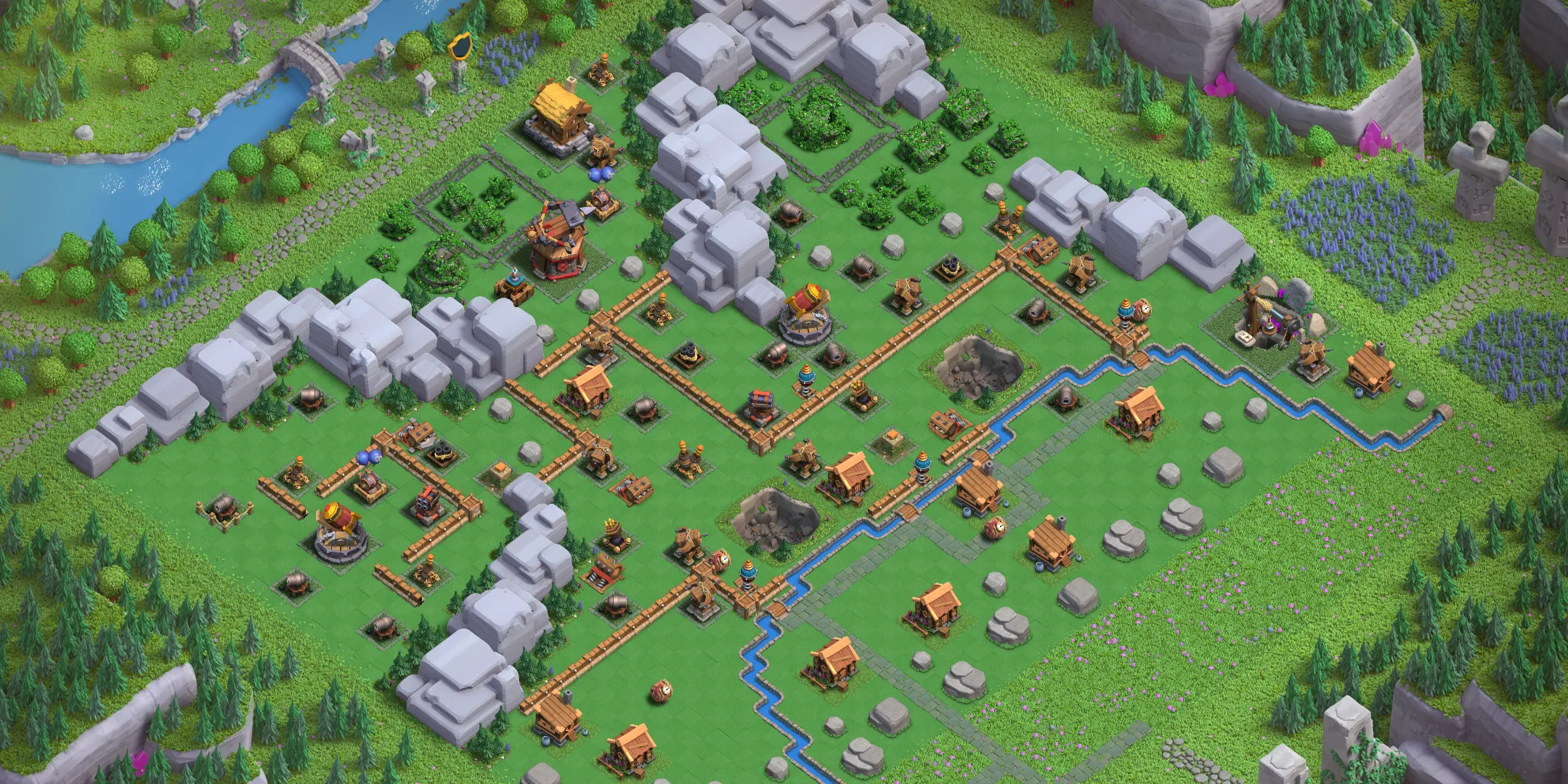 Golem Quarry Level 2 layout - Strong Clash of Clans Capital District base with copy link Base no. 3