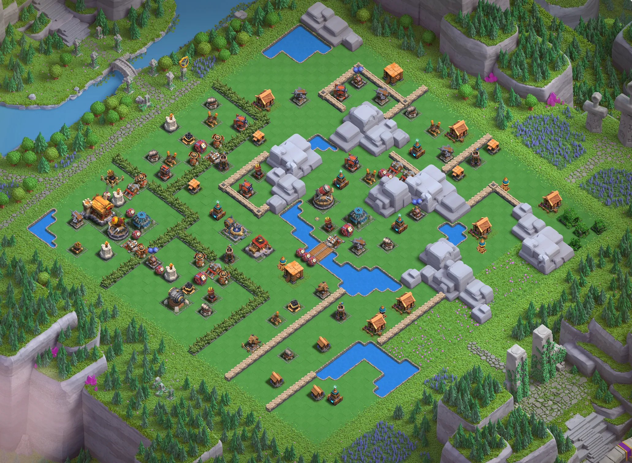 Skeleton Park Level 4 layout - Strong Clash of Clans Capital District base with copy link Base #2