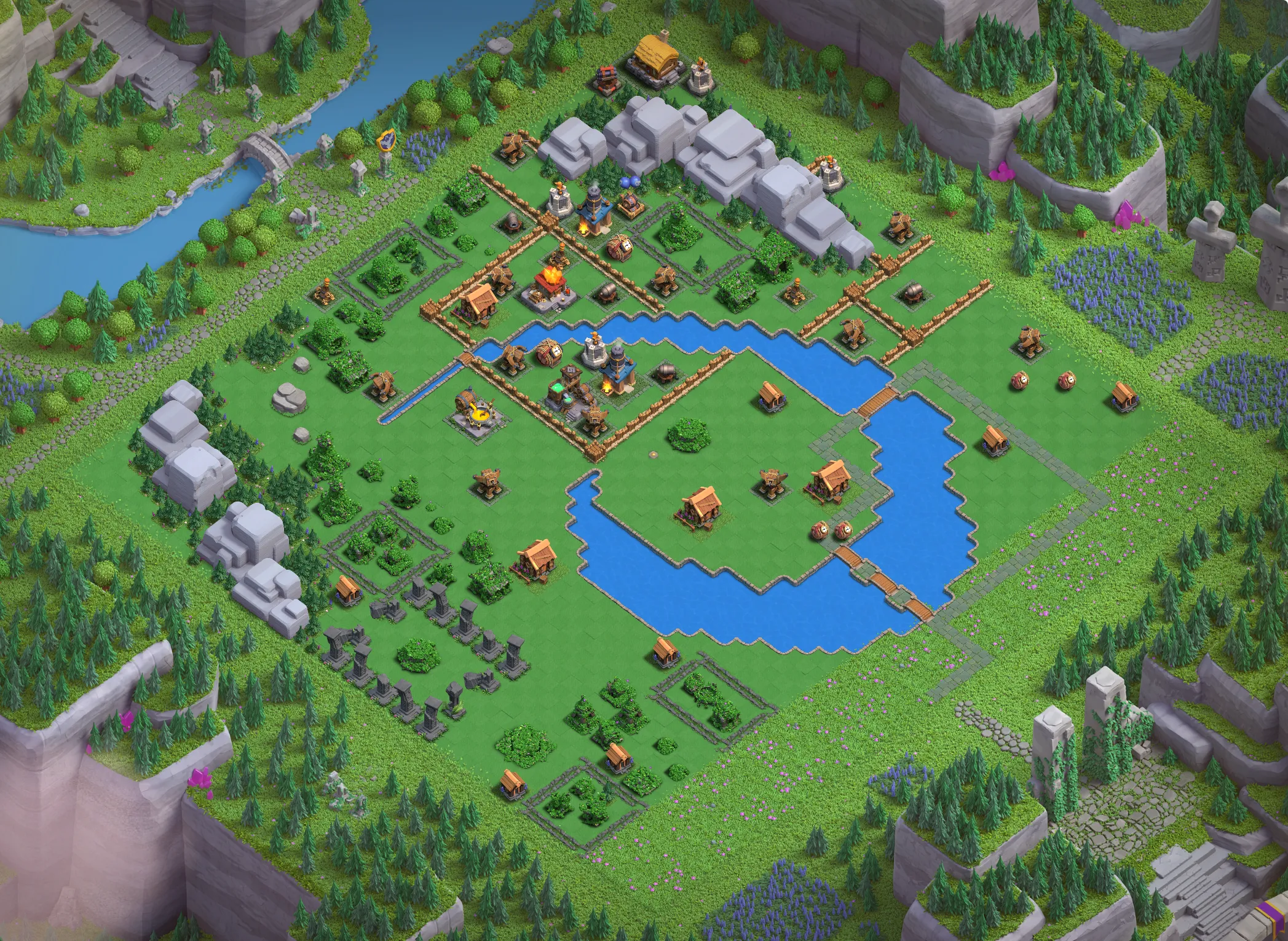 Wizard Valley Level 1 layout - Strong Clash of Clans Capital District base with copy link Base #2