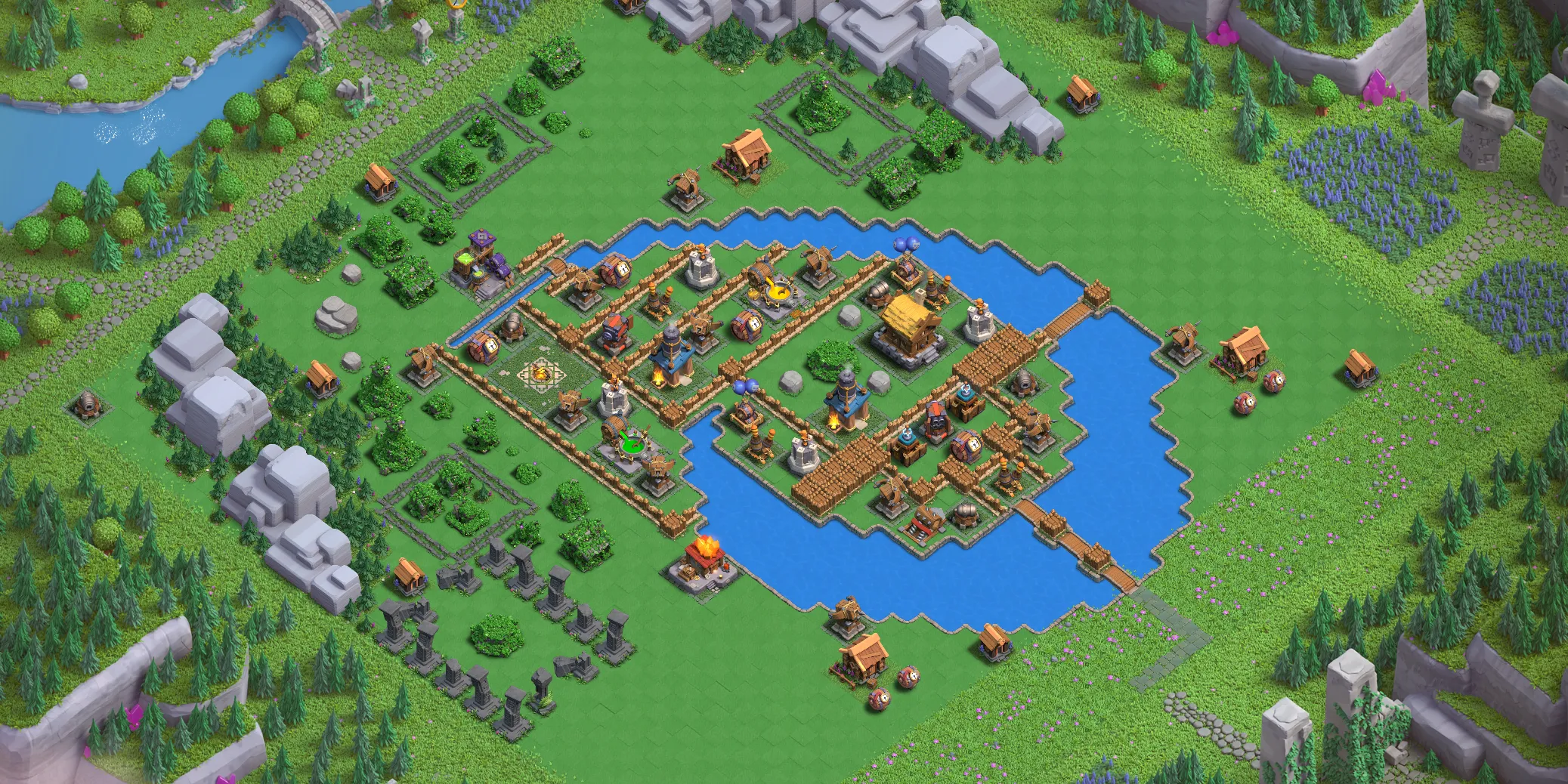 Best Wizard Valley Level 2 Layout - Clash of Clans Capital District Design Base no. 1 Wizard Valley Level 2 layout - Strong Clash of Clans Capital District base with copy link Base no. 1