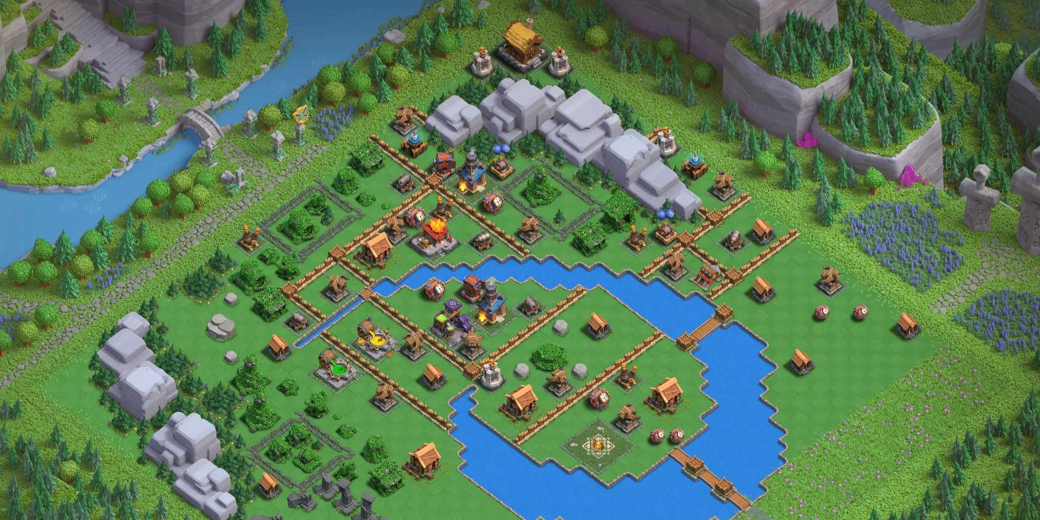 Best Wizard Valley Level 2 Layout - Clash of Clans Capital District Design Base no. 2 Wizard Valley Level 2 layout - Strong Clash of Clans Capital District base with copy link Base no. 2