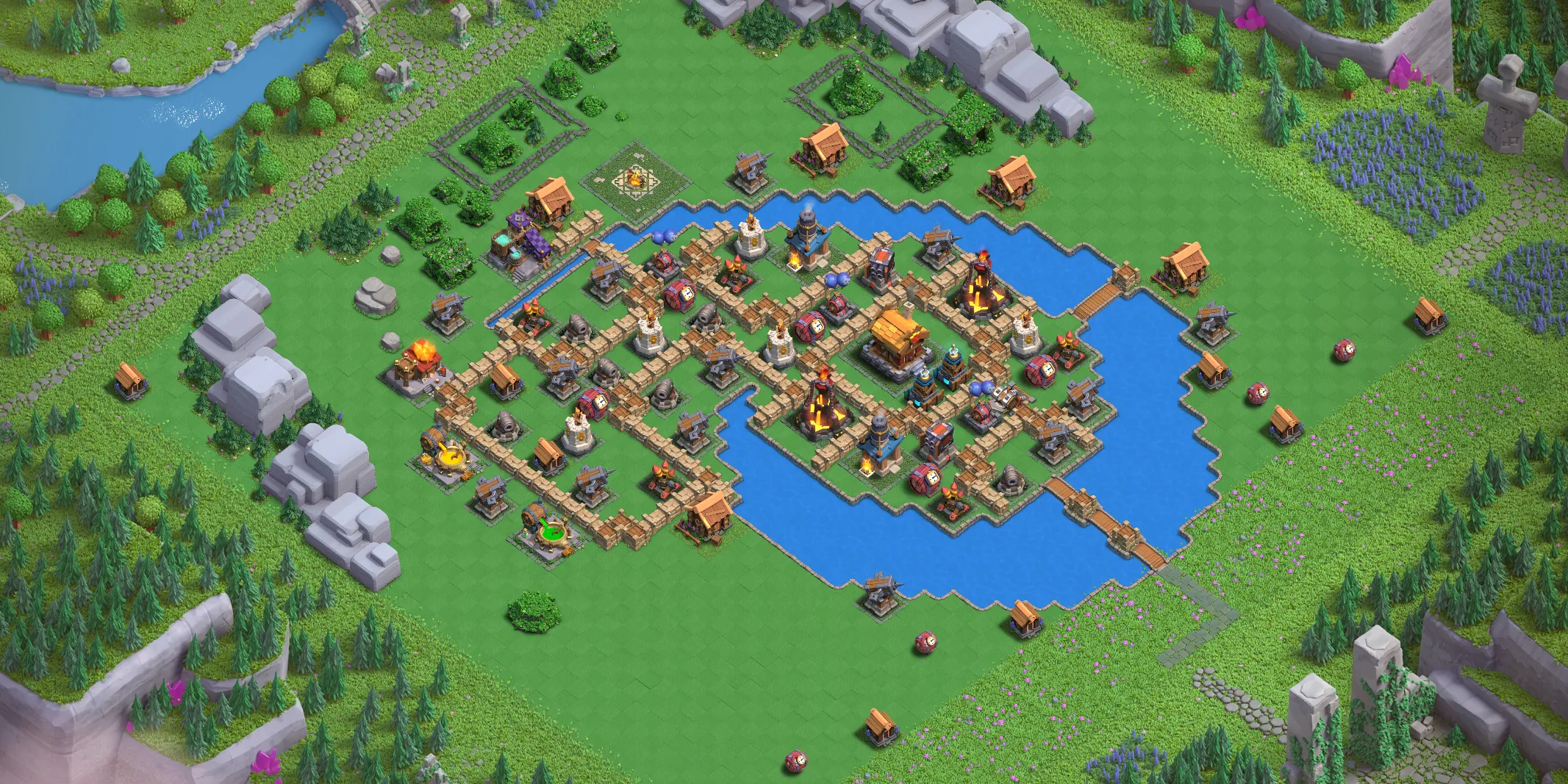 Wizard Valley Level 3 layout - Strong Clash of Clans Capital District base with copy link Base no. 1