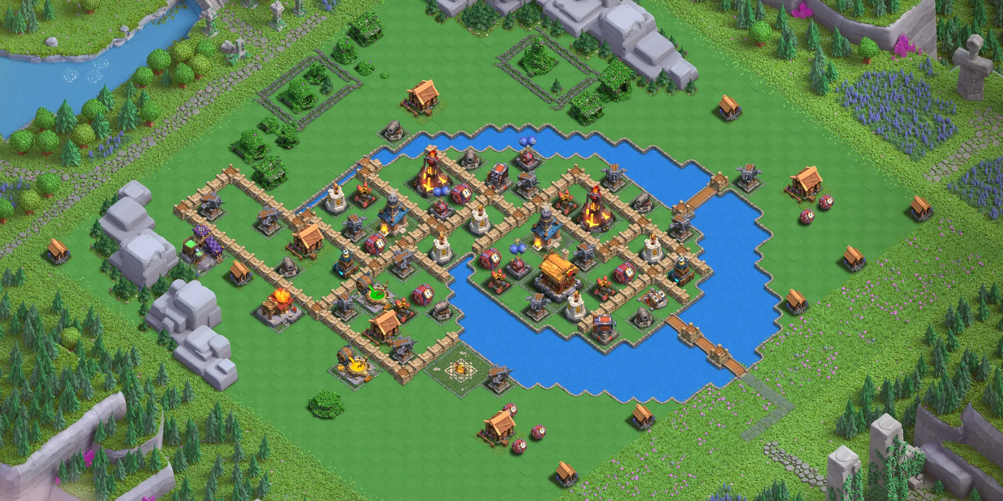 Wizard Valley Level 3 layout - Strong Clash of Clans Capital District base with copy link Base no. 2