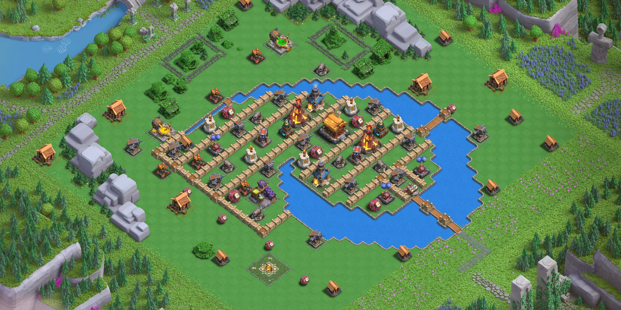 Wizard Valley Level 3 layout - Strong Clash of Clans Capital District base with copy link Base no. 3