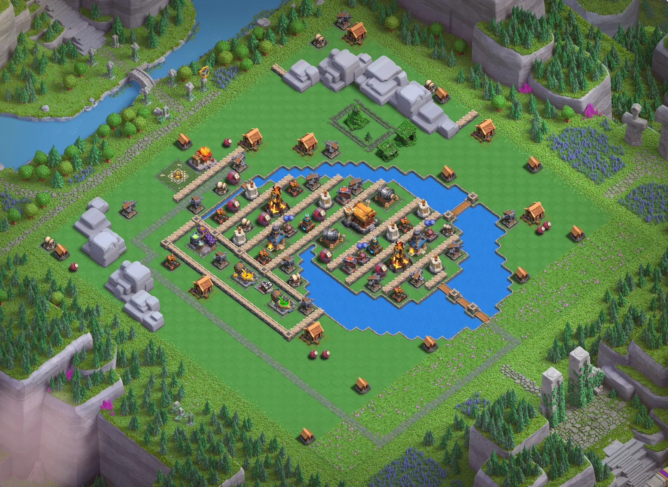 Wizard Valley Level 4 layout - Strong Clash of Clans Capital District base with copy link Base #2