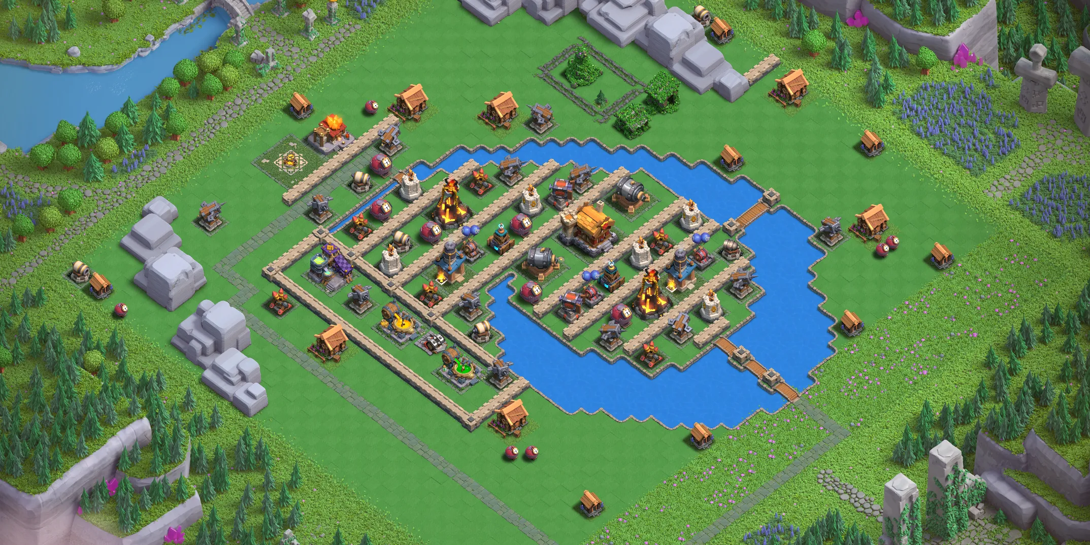 Wizard Valley Level 4 layout - Strong Clash of Clans Capital District base with copy link Base no. 2