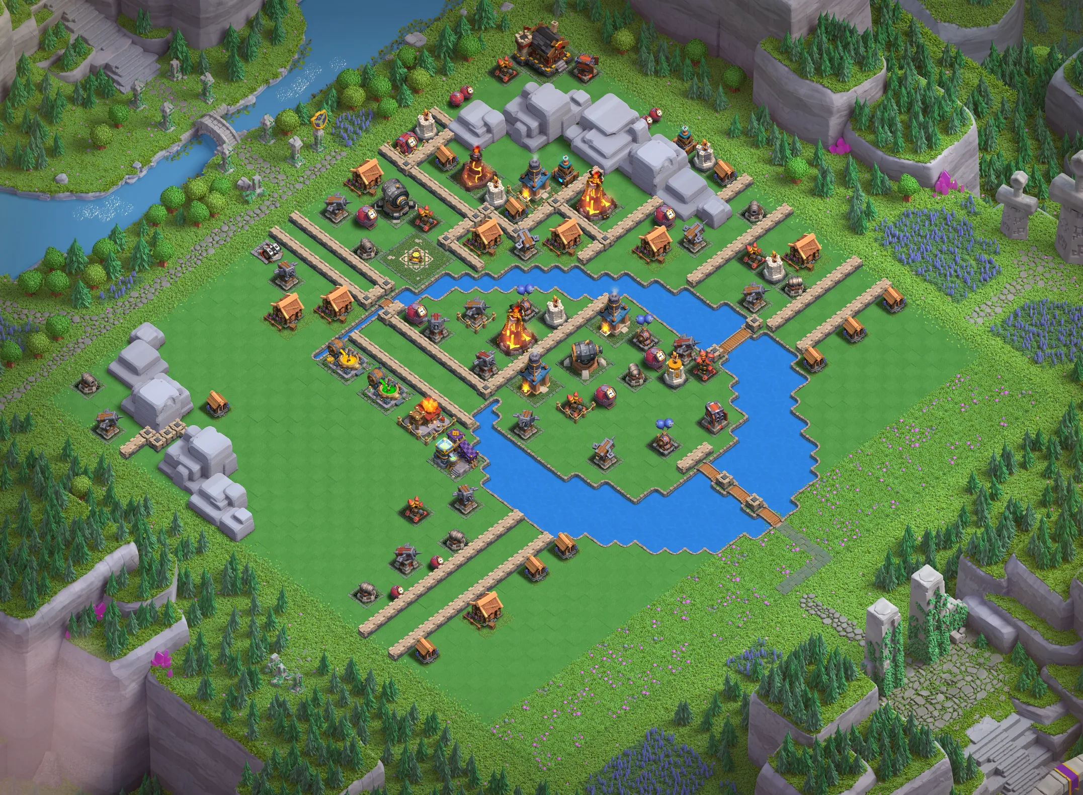 Wizard Valley Level 5 layout - Strong Clash of Clans Capital District base with copy link Base #2