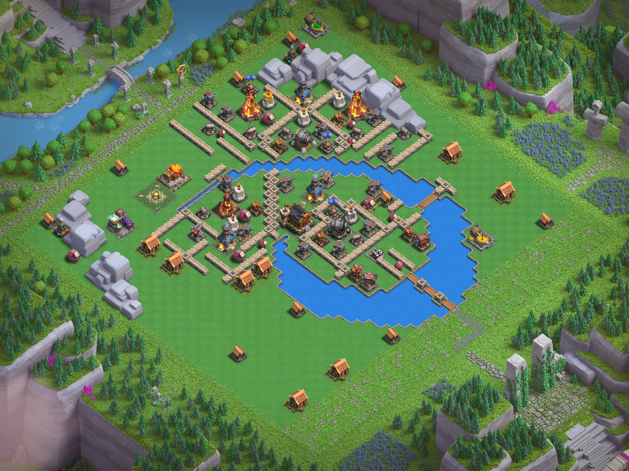 Wizard Valley Level 5 layout - Strong Clash of Clans Capital District base with copy link Base #3