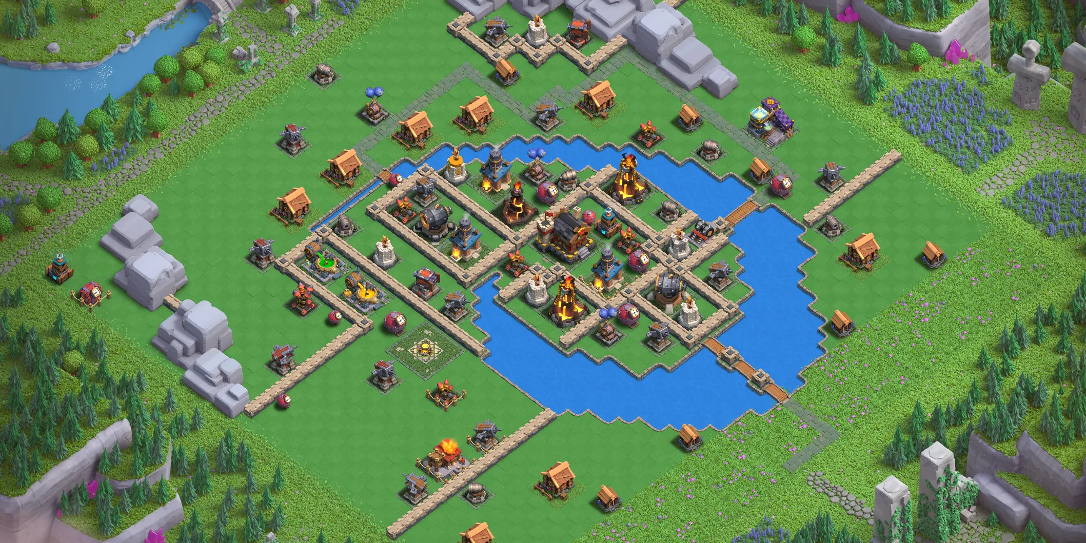Best Wizard Valley Level 5 Layout - Clash of Clans Capital District Design Base no. 1 Wizard Valley Level 5 layout - Strong Clash of Clans Capital District base with copy link Base no. 1