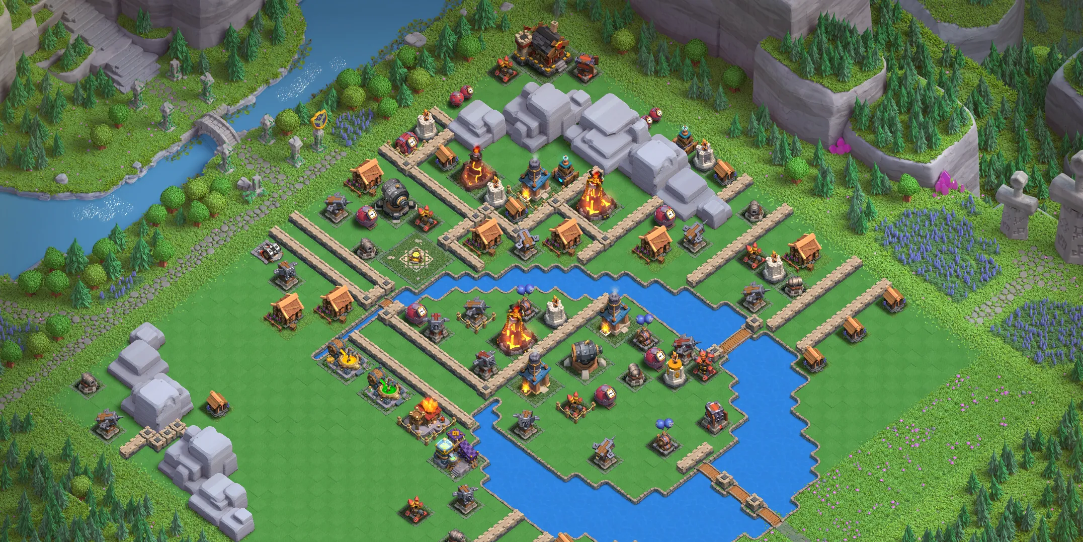 Best Wizard Valley Level 5 Layout - Clash of Clans Capital District Design Base no. 2 Wizard Valley Level 5 layout - Strong Clash of Clans Capital District base with copy link Base no. 2