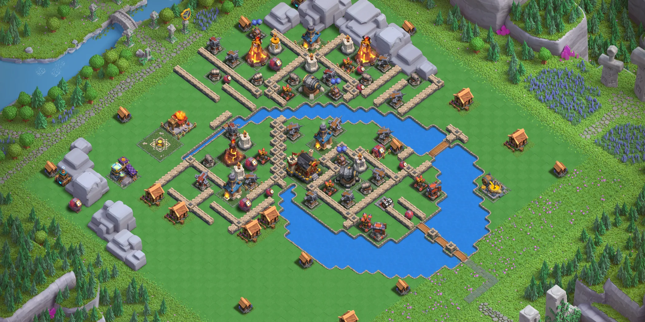 Best Wizard Valley Level 5 Layout - Clash of Clans Capital District Design Base no. 3 Wizard Valley Level 5 layout - Strong Clash of Clans Capital District base with copy link Base no. 3