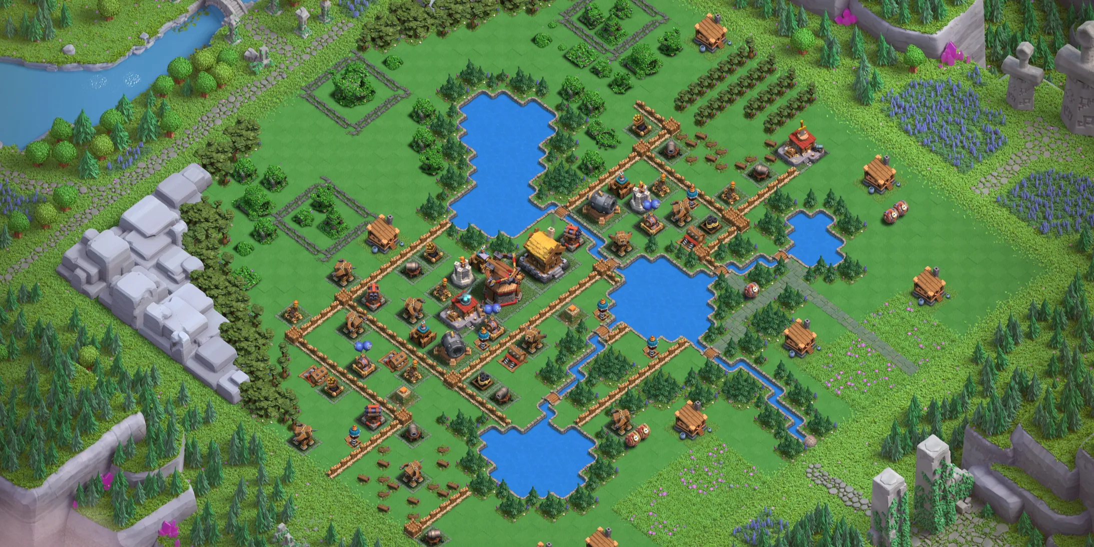 Builders Workshop Level 2 Layout - Best Clash of Clans Capital District Base Designs Img 1